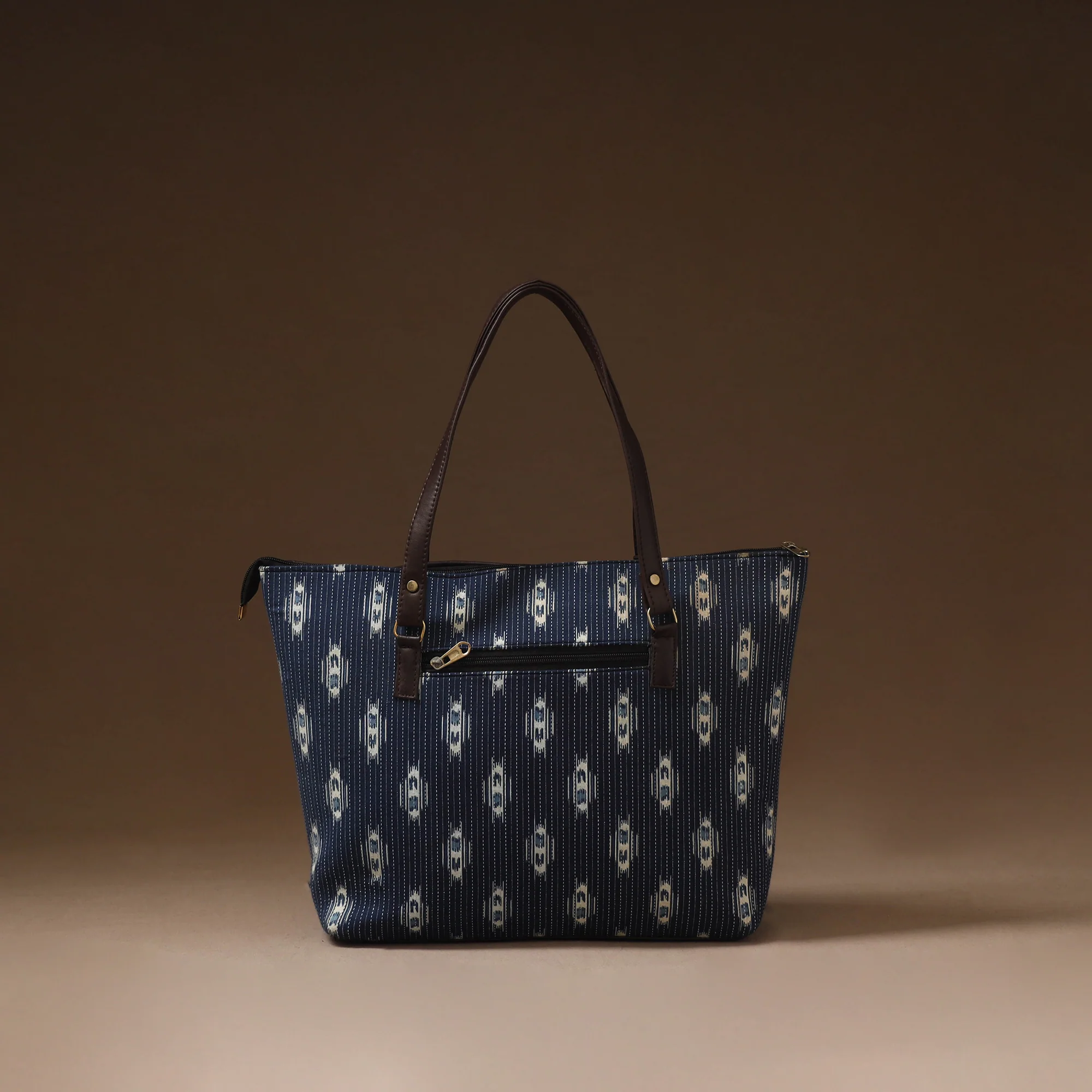 Blue - Handcrafted Running Sticth Shoulder Bag (Set of 2) 08 - Image 3