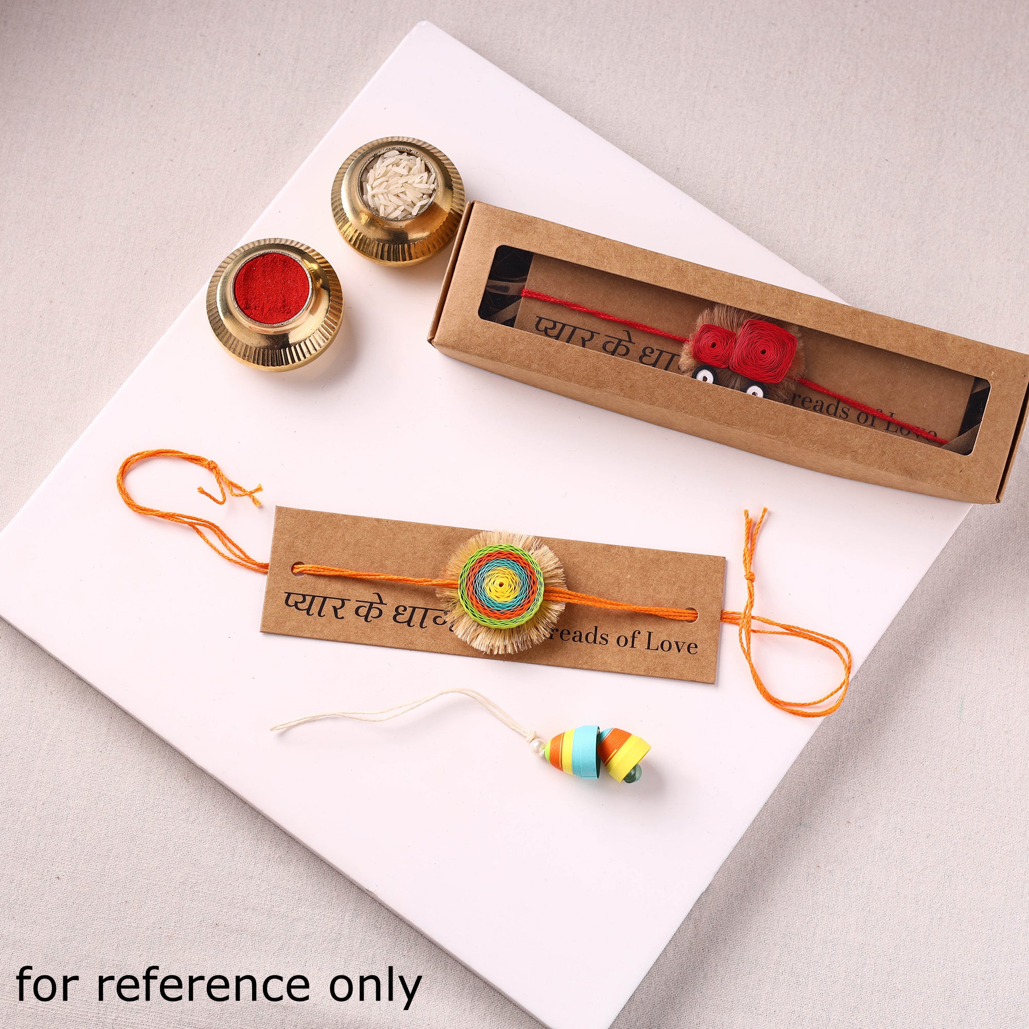 Chakra - Handmade Paper Quilling Rakhi & Lumba Set 57 - Image 3