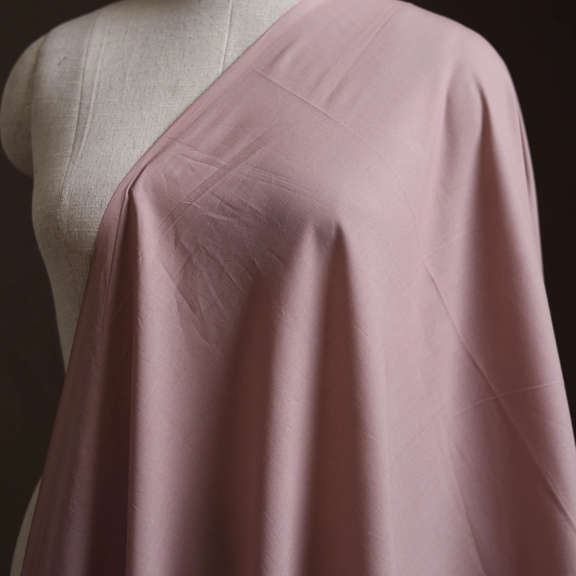 Pink - Prewashed Cotton Plain Fabric 12 - Image 2