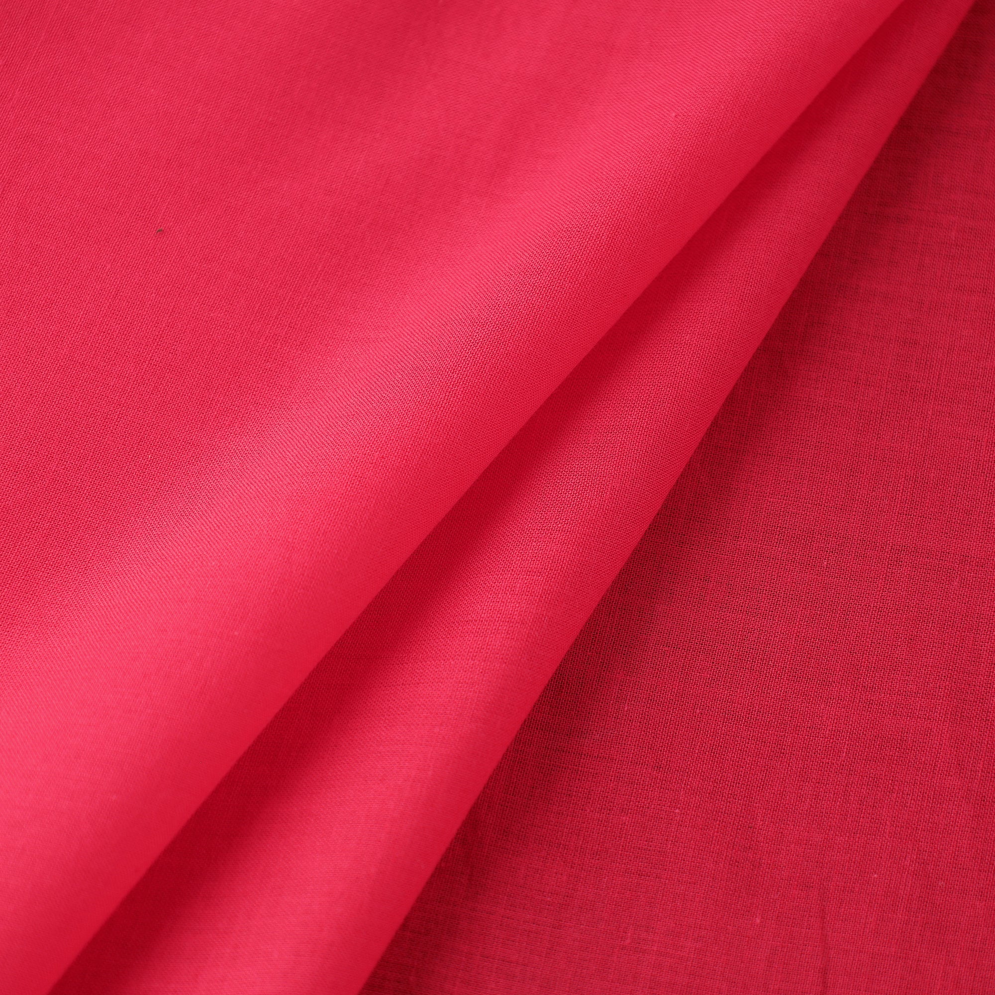 Pink - Prewashed Plain Dyed Cotton Fabric 54 - Image 2