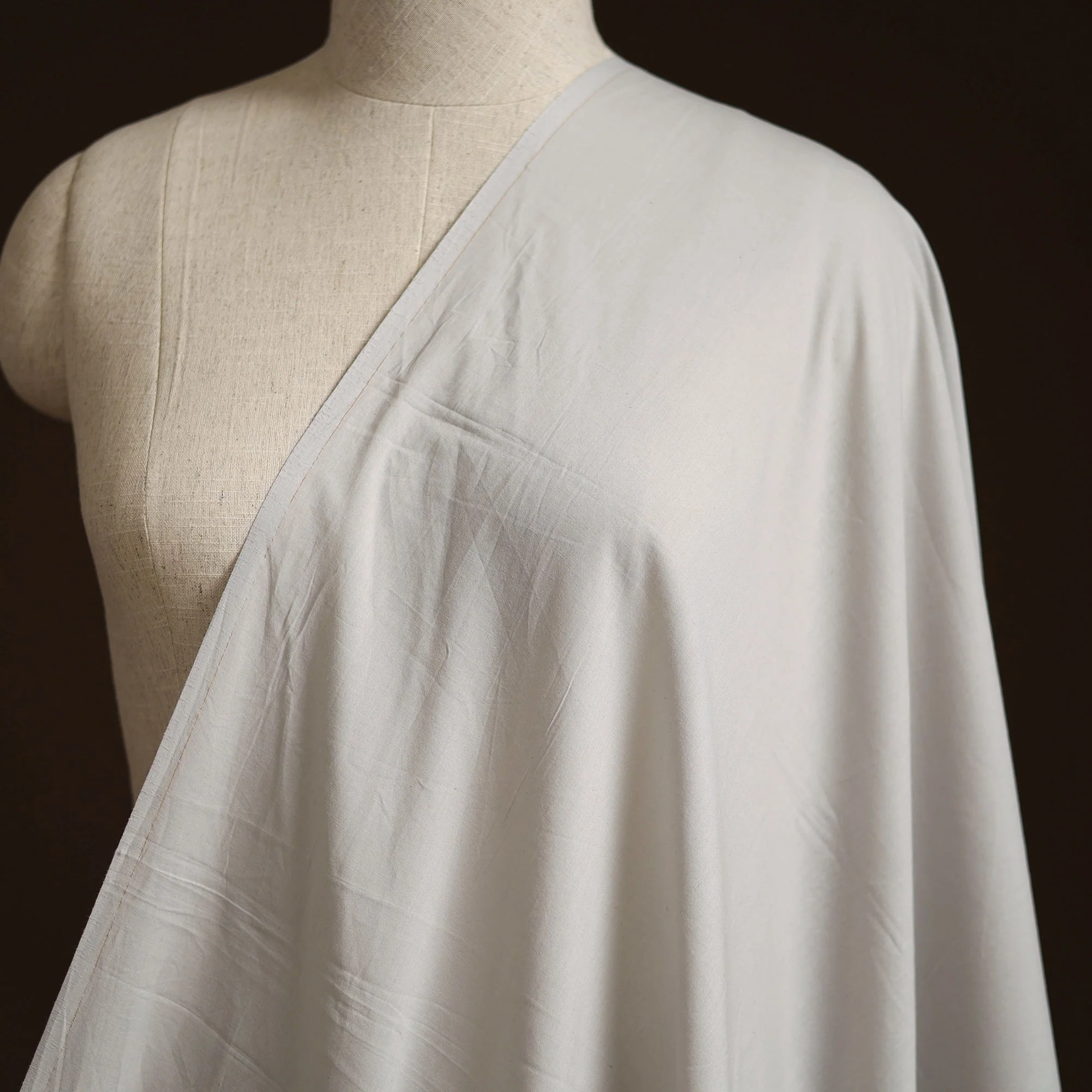 Grey - Prewashed Dyed Cotton Plain Fabric 36 - Image 2