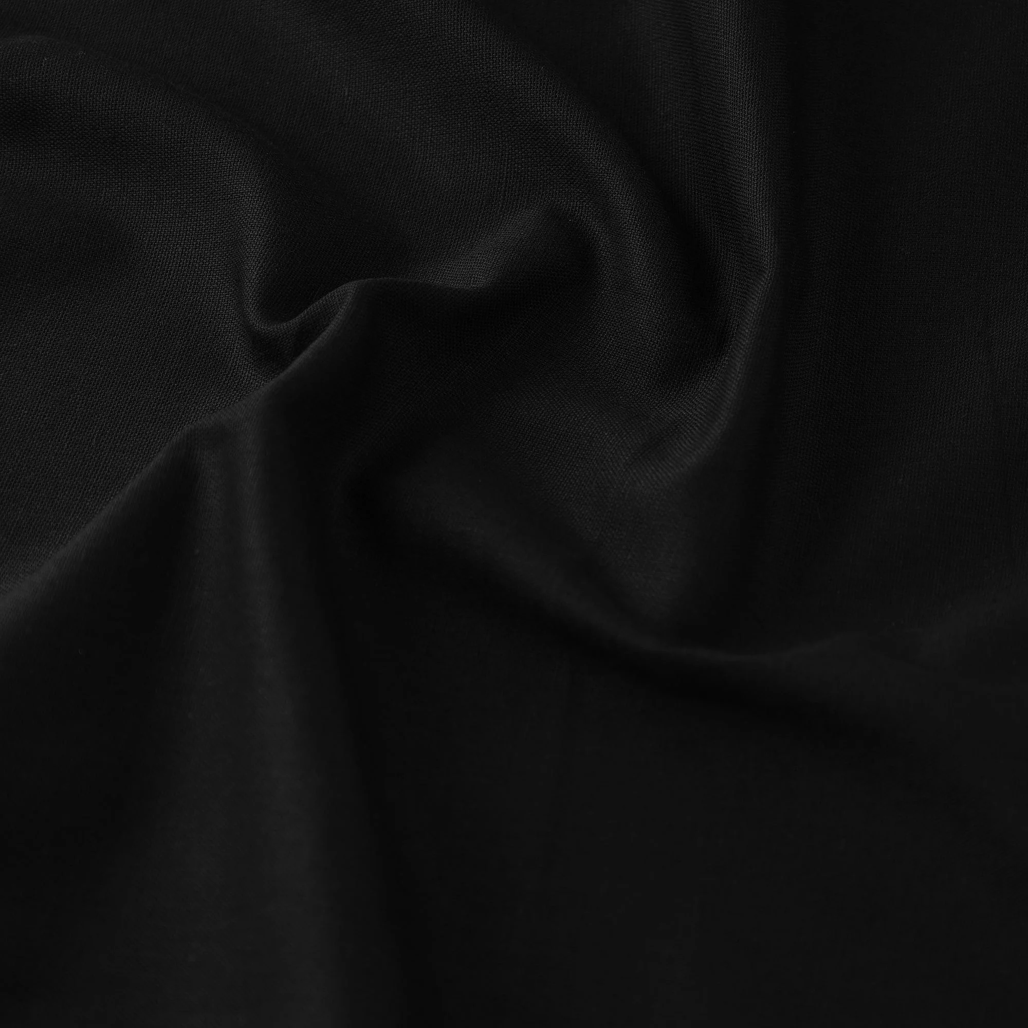 Black - Flex Cotton Prewashed Plain Fabric 13 - Image 4
