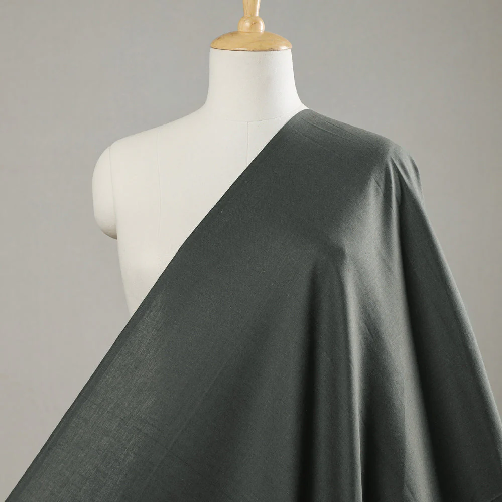 Dark Grey - Flex Cotton Prewashed Plain Fabric 01