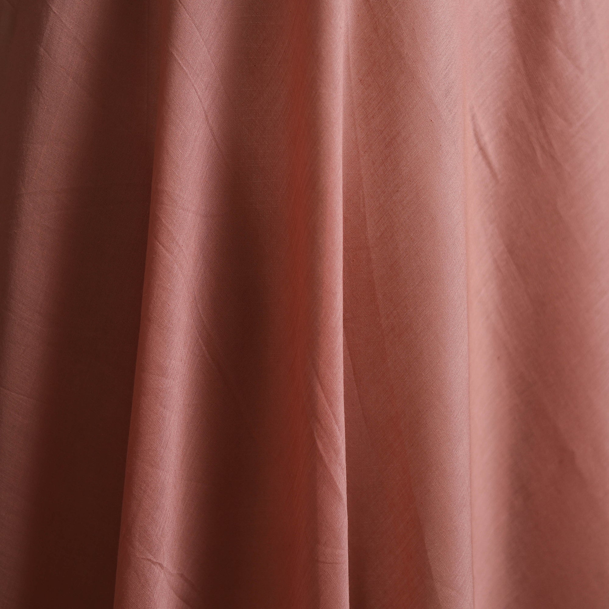 Peach - Prewashed Mul Cotton Plain Fabric 13 - Image 3