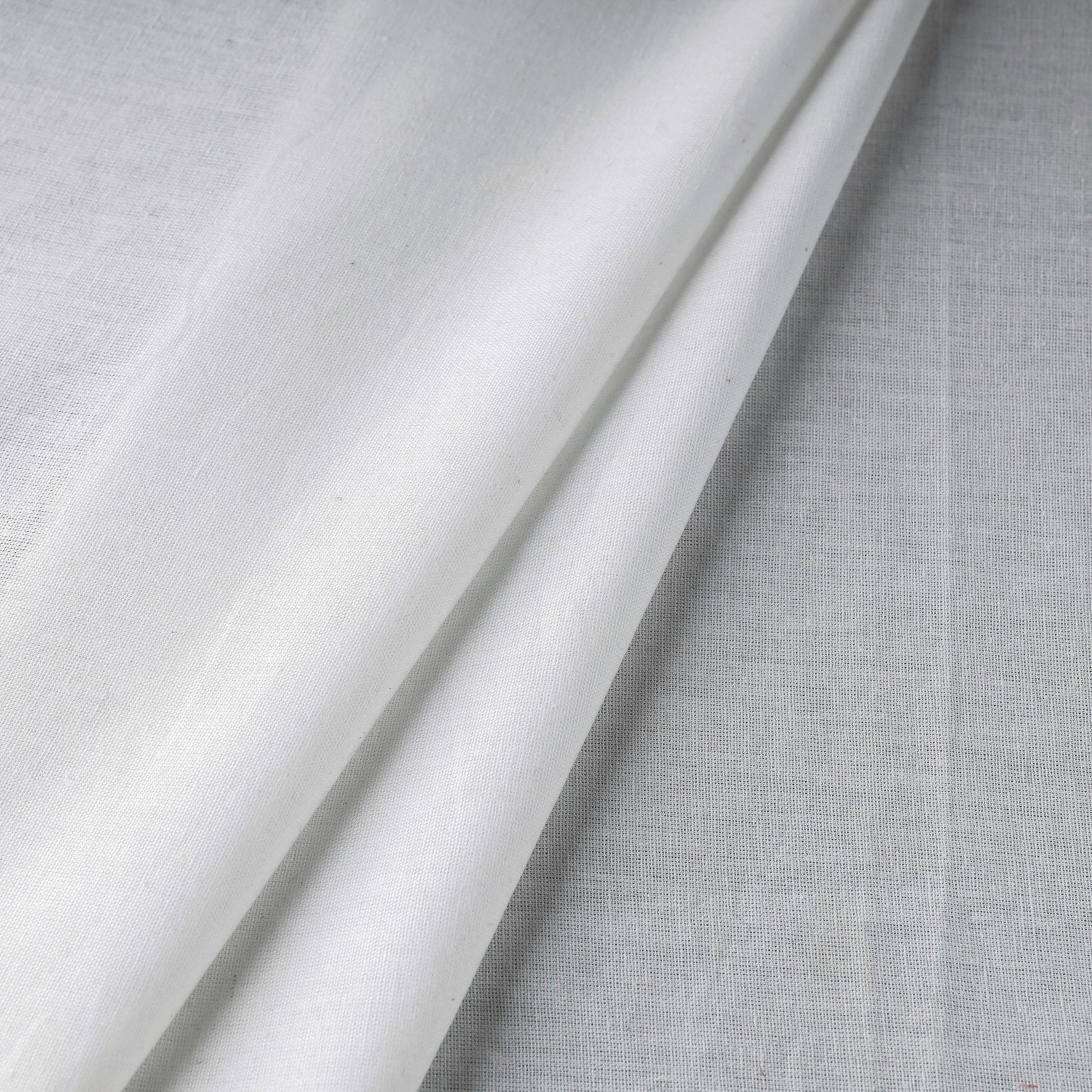White - Prewashed Flex Cotton Plain Fabric 08 - Image 3