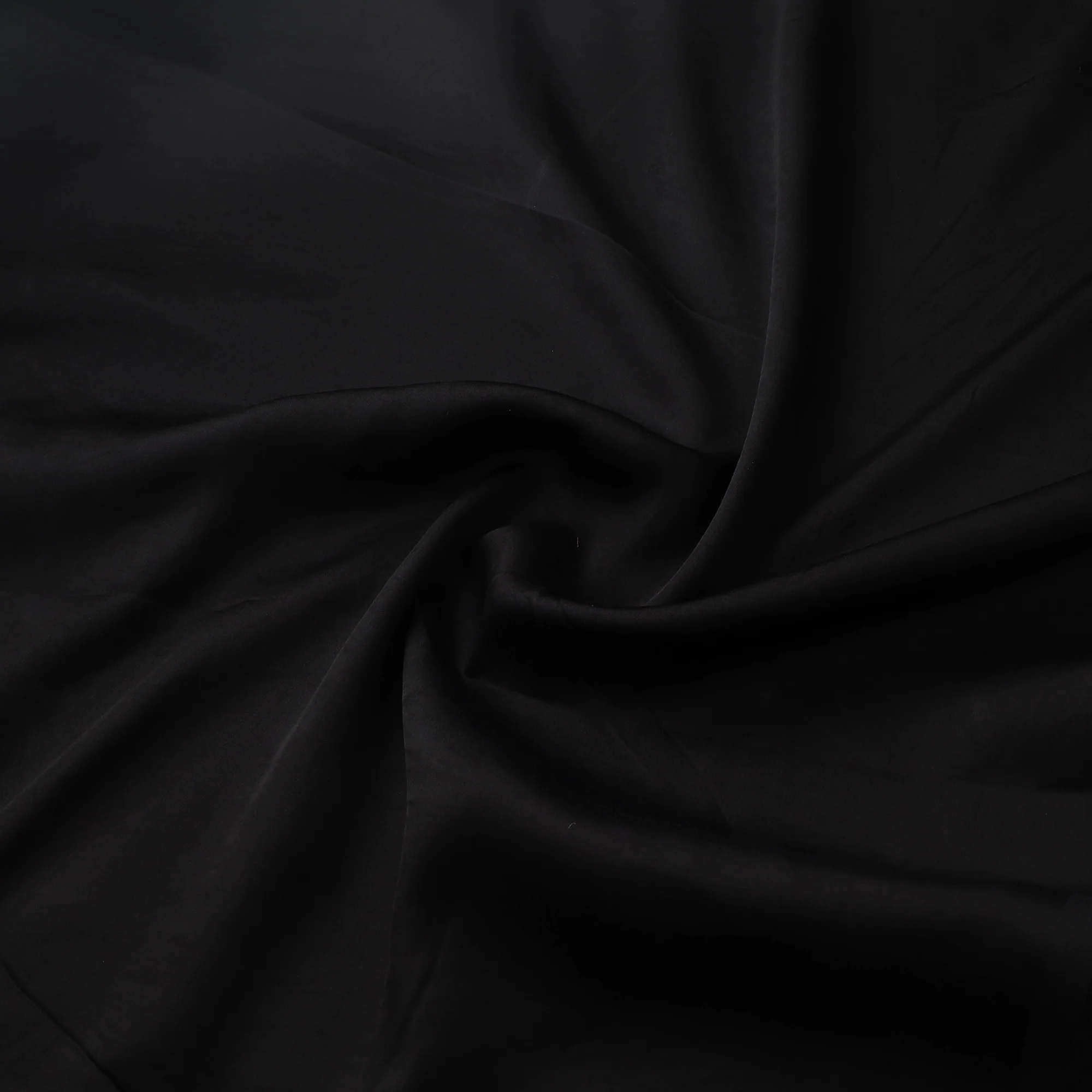 Black - Plain Pure Modal Silk Fabric 07