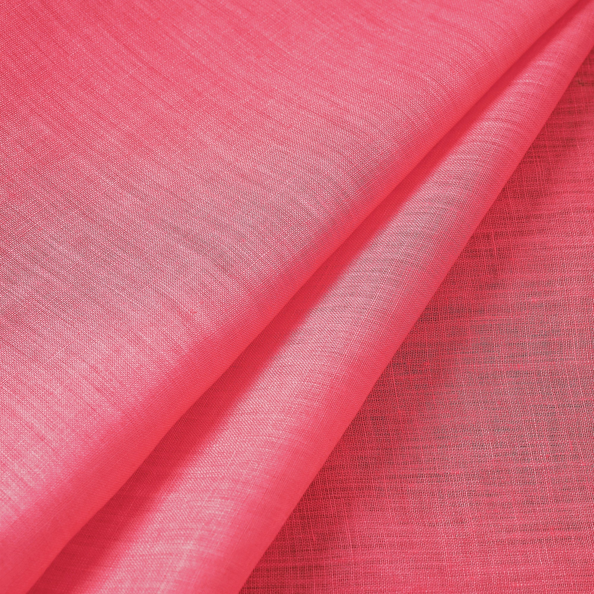 Pink - Bhagalpuri Handloom Pure Linen Fabric - Image 2