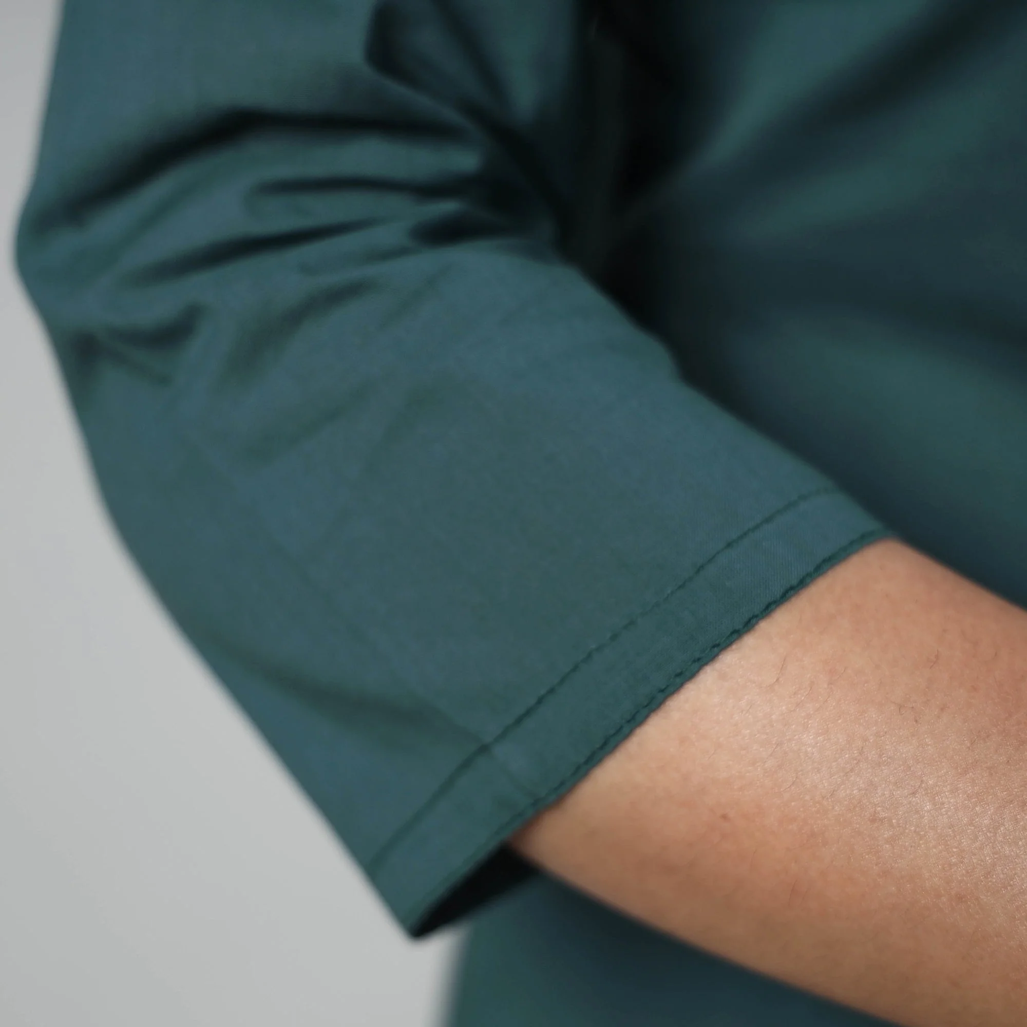 Persian Green - Plain Cotton Pintuck Long Kurta - Image 5