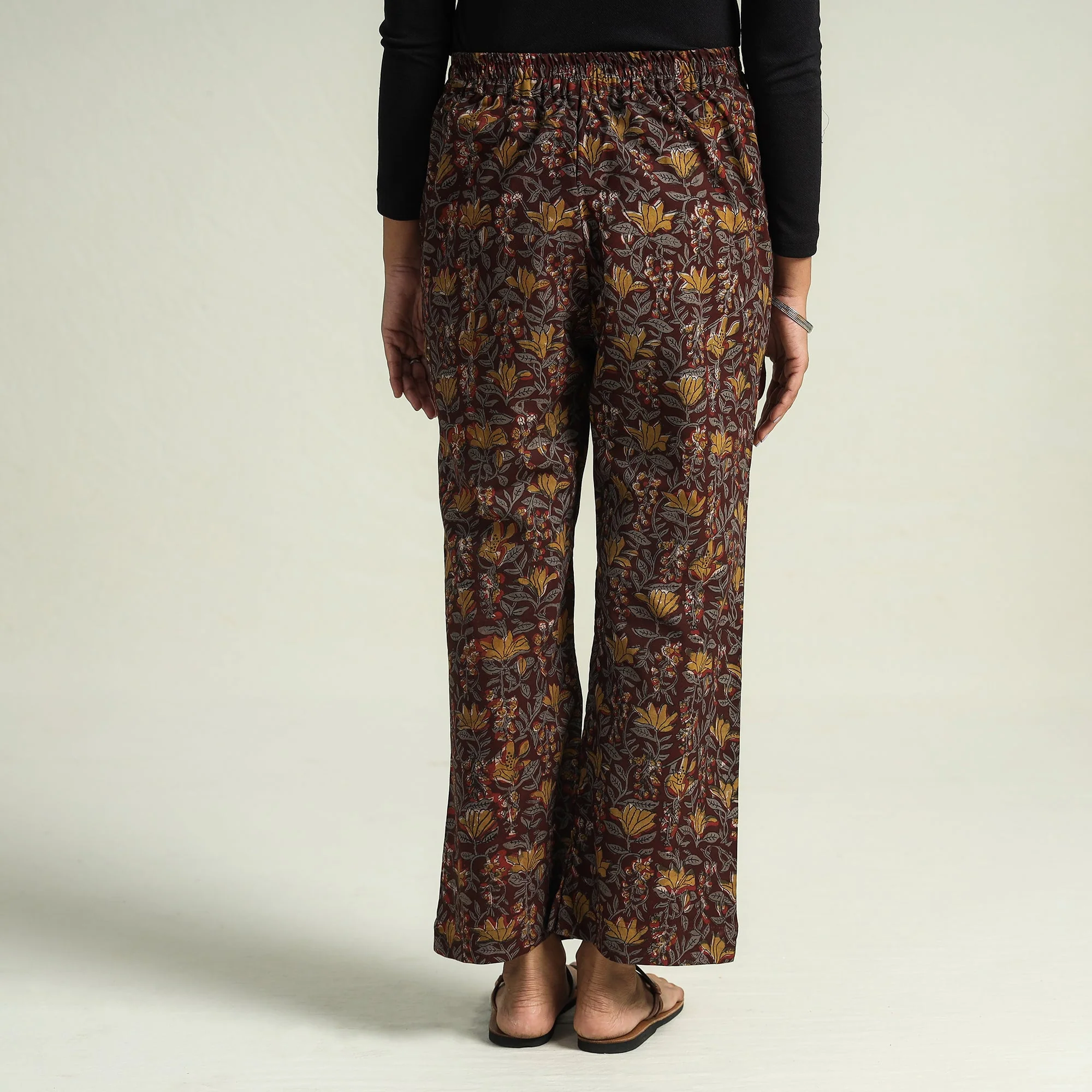 Multicolor - Bagru Block Printed Cotton Elasticated Palazzo - Image 5