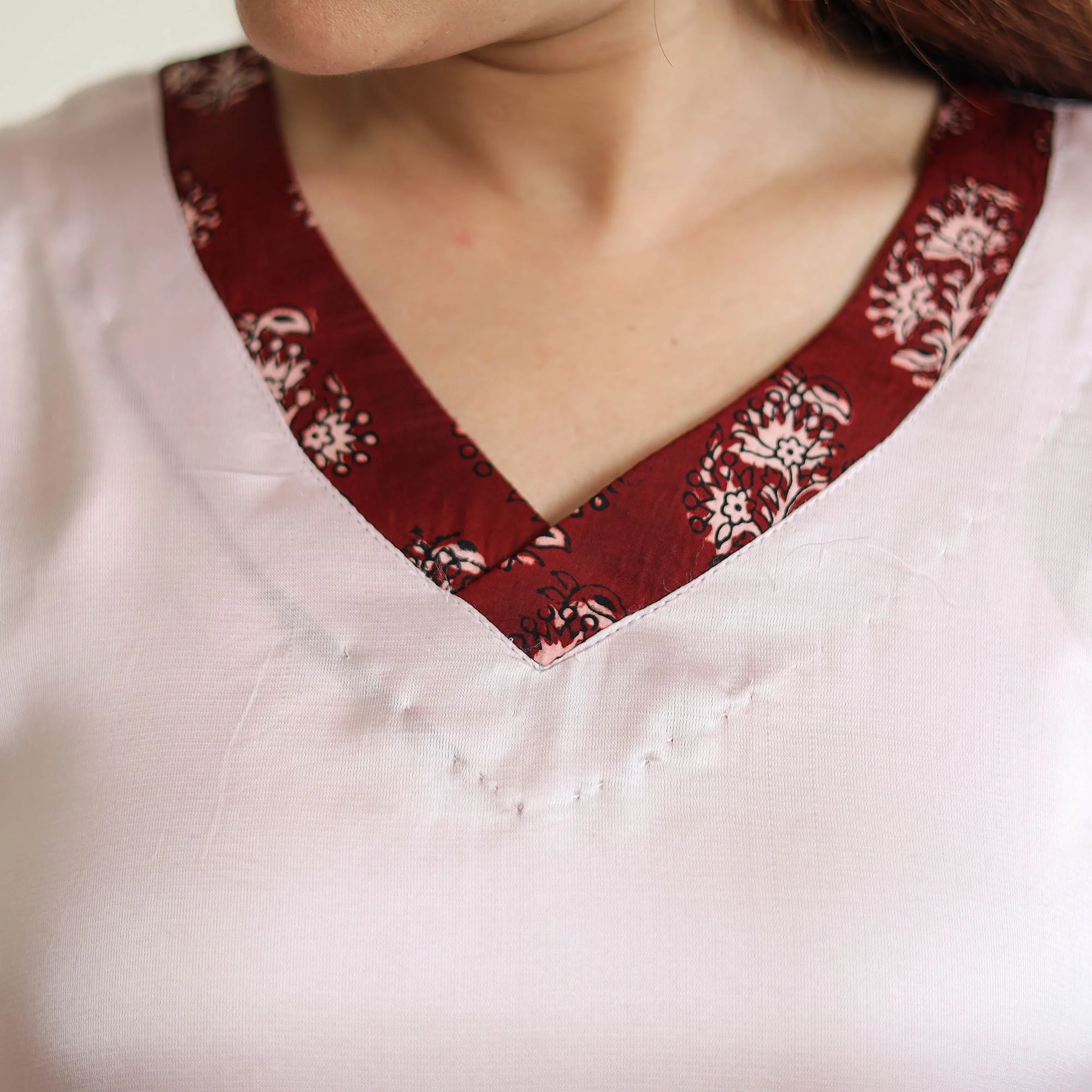 Light Purple - Modal Silk Plain Long Straight Kurta 45 - Image 5