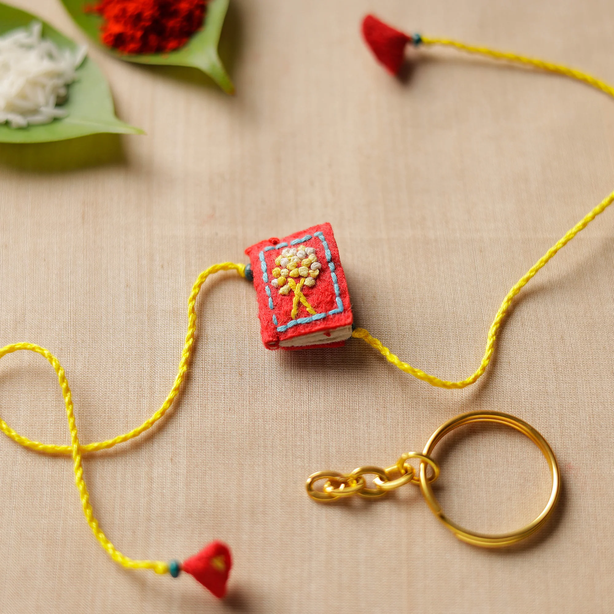 Book - Hand Embroidered Felt Rakhi for Kids 27