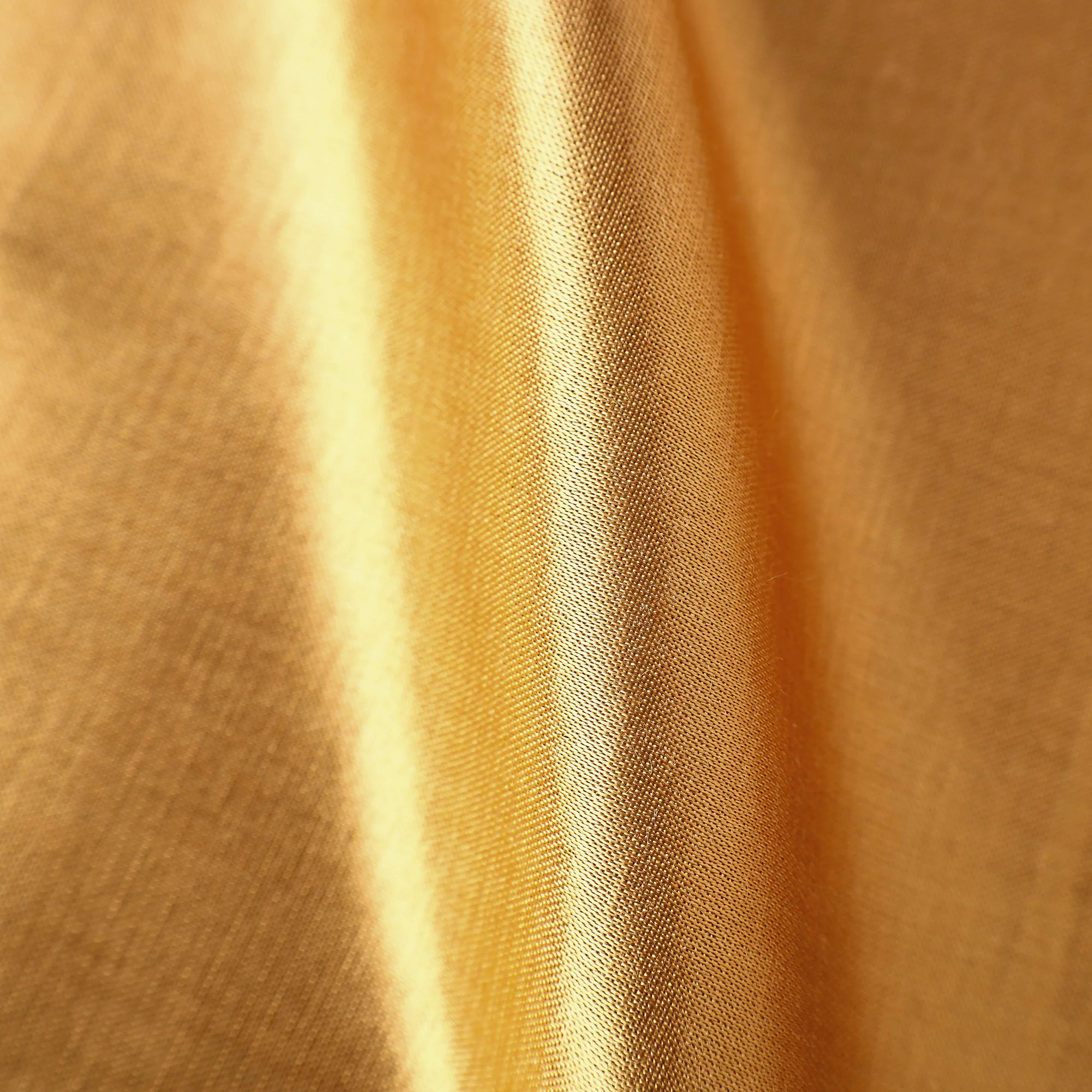 Yellow - Mashru Silk Plain Dyed Fabric (Width - 46 in) - Image 4