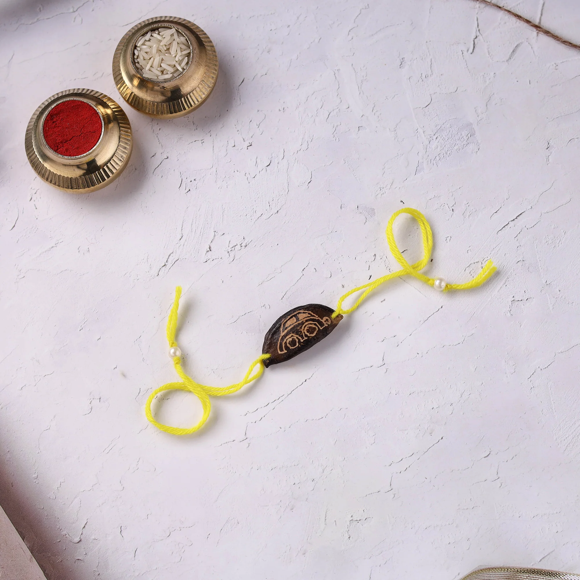 Yellow - Handcrafted Plantable Seed Rakhi