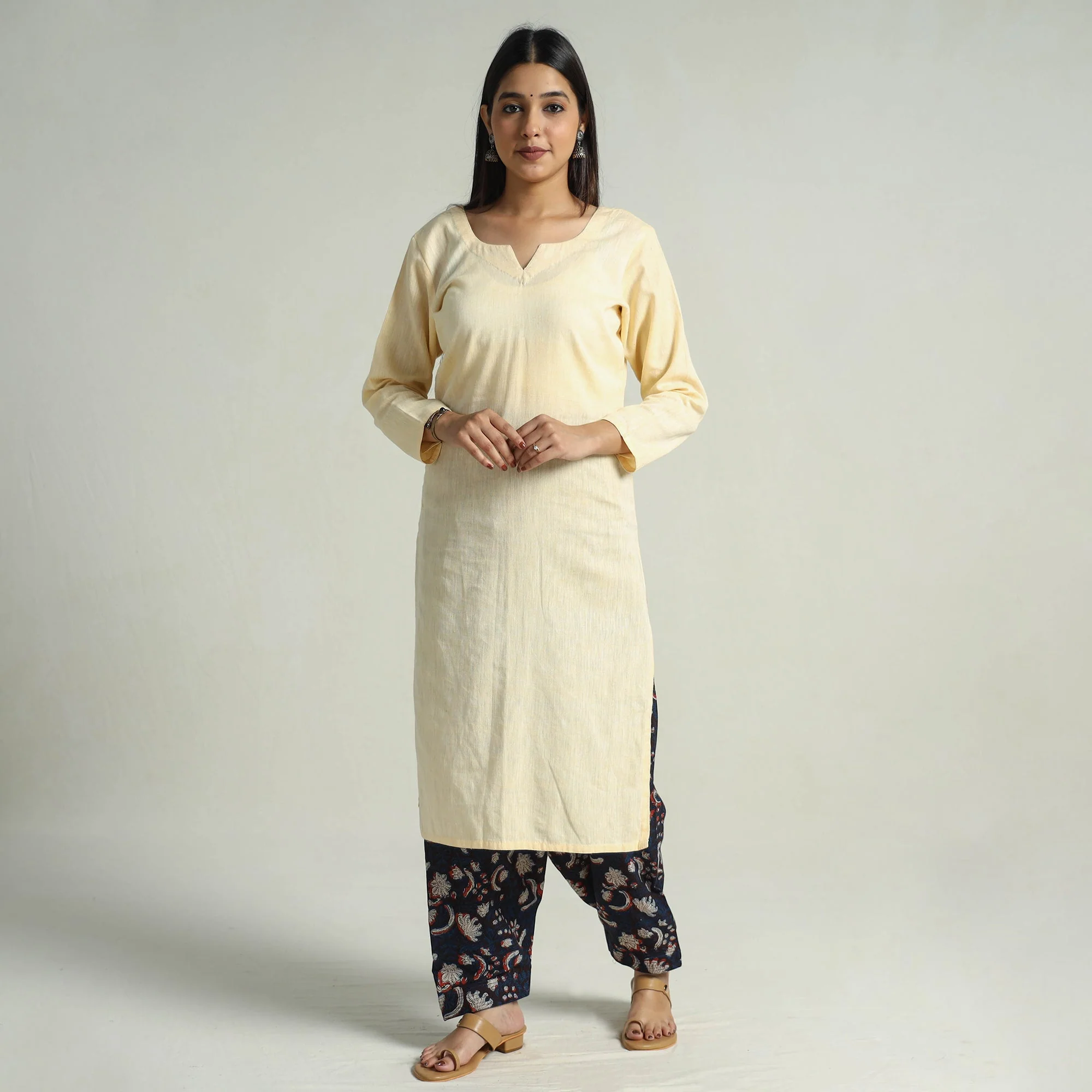 Bagru Block Printed Cotton Elasticated Salwar 05 - Image 2