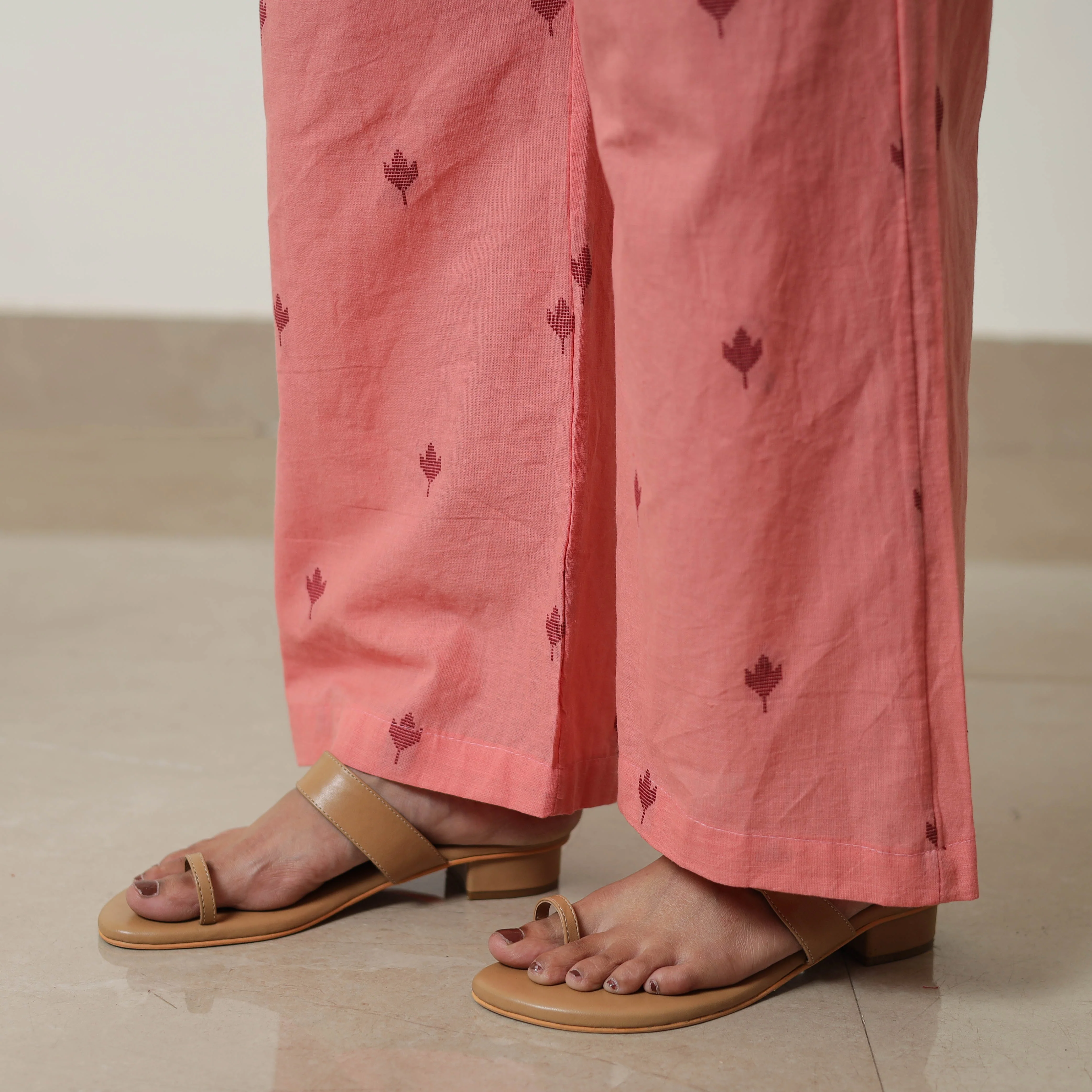 Pink - Jacquard Cotton Co-Ord Set 03 - Image 7