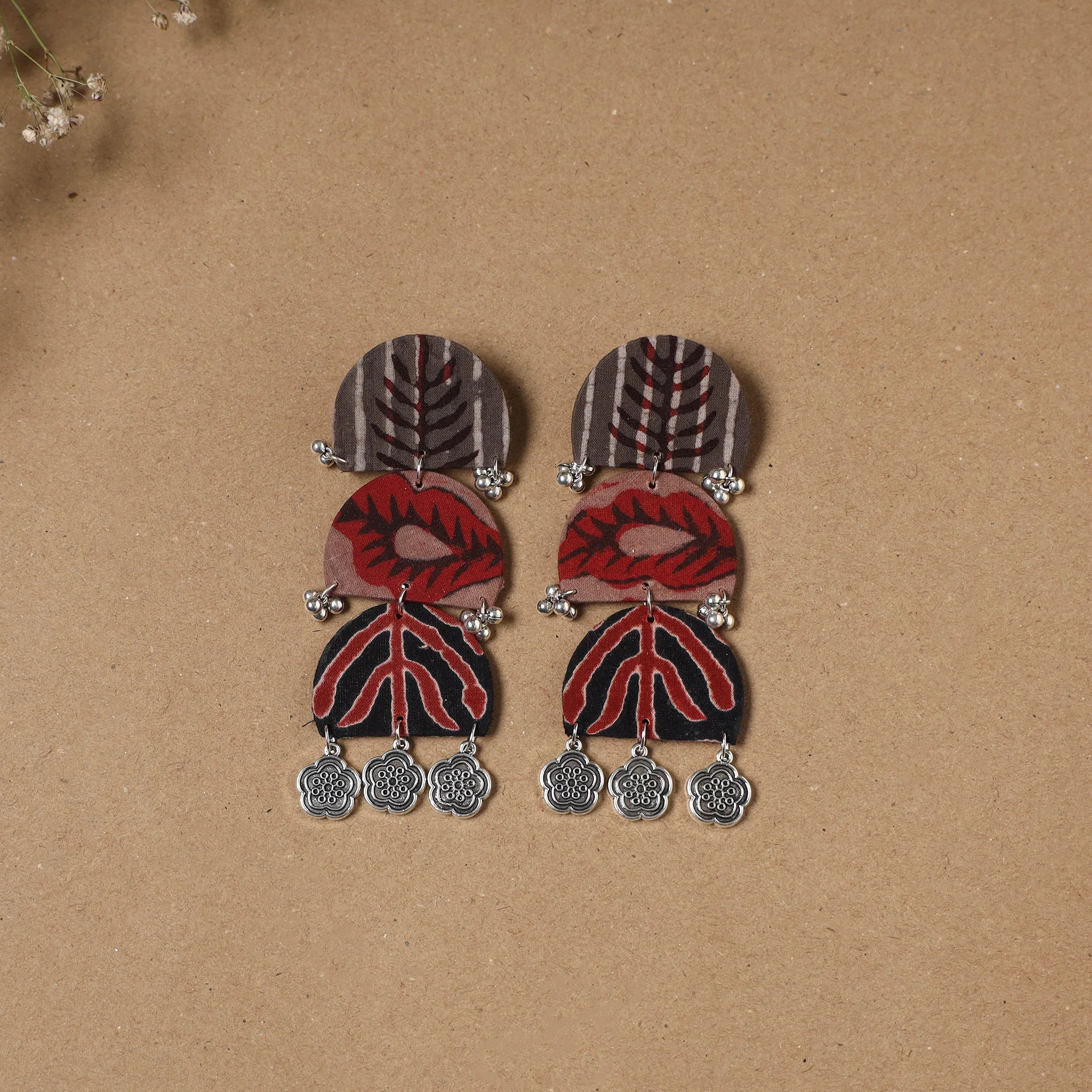 Multicolor - Aaradhya Ghungroo Work Fabart Handmade Earrings