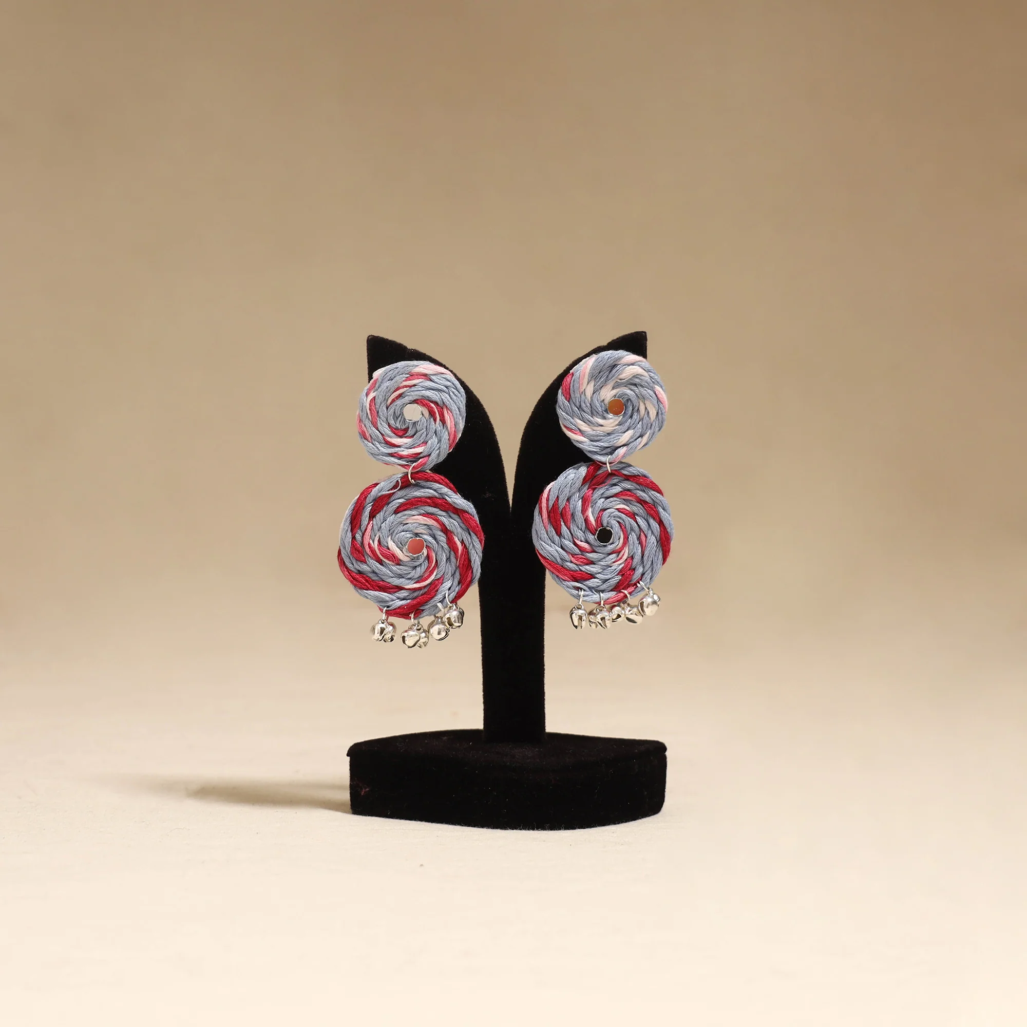 Multicolor - Afiya Ghungroo Work Thread Earrings
