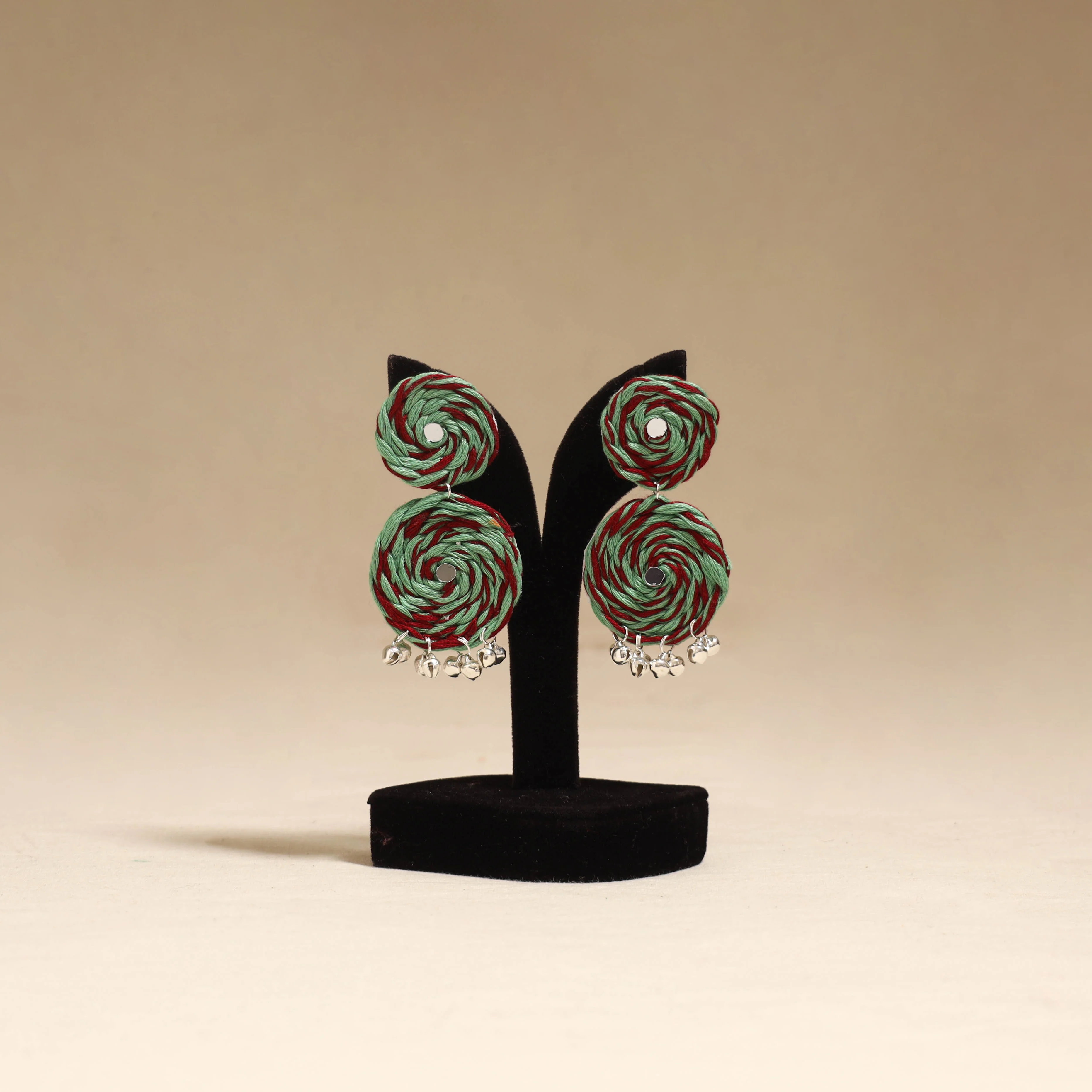 Multicolor - Amaira Ghungroo Work Thread Earrings