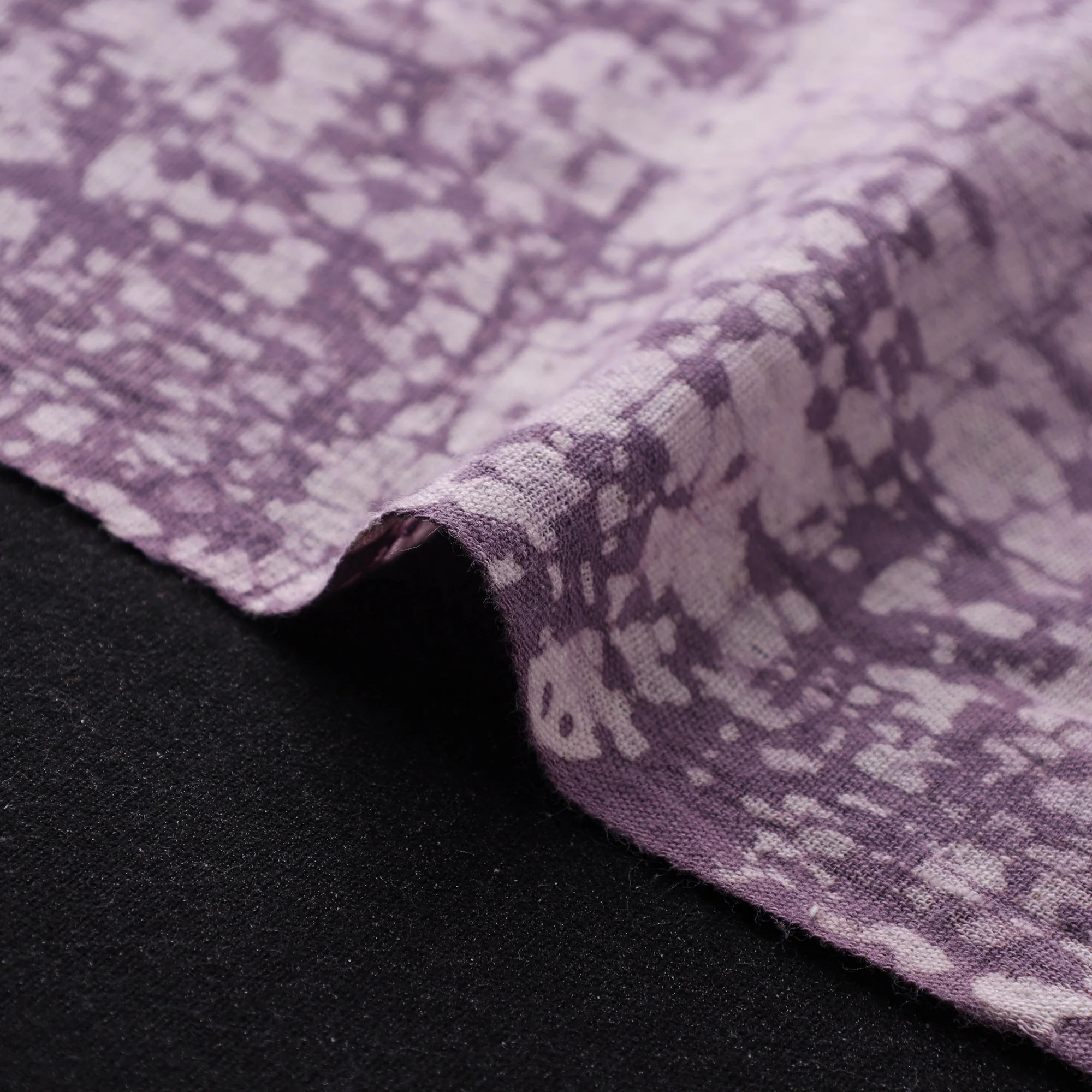 Purple - Authentic Kutch Hand Block Batik Print Pure Handwoven Natural Dyed Kala Cotton Fabric 40 - Image 4