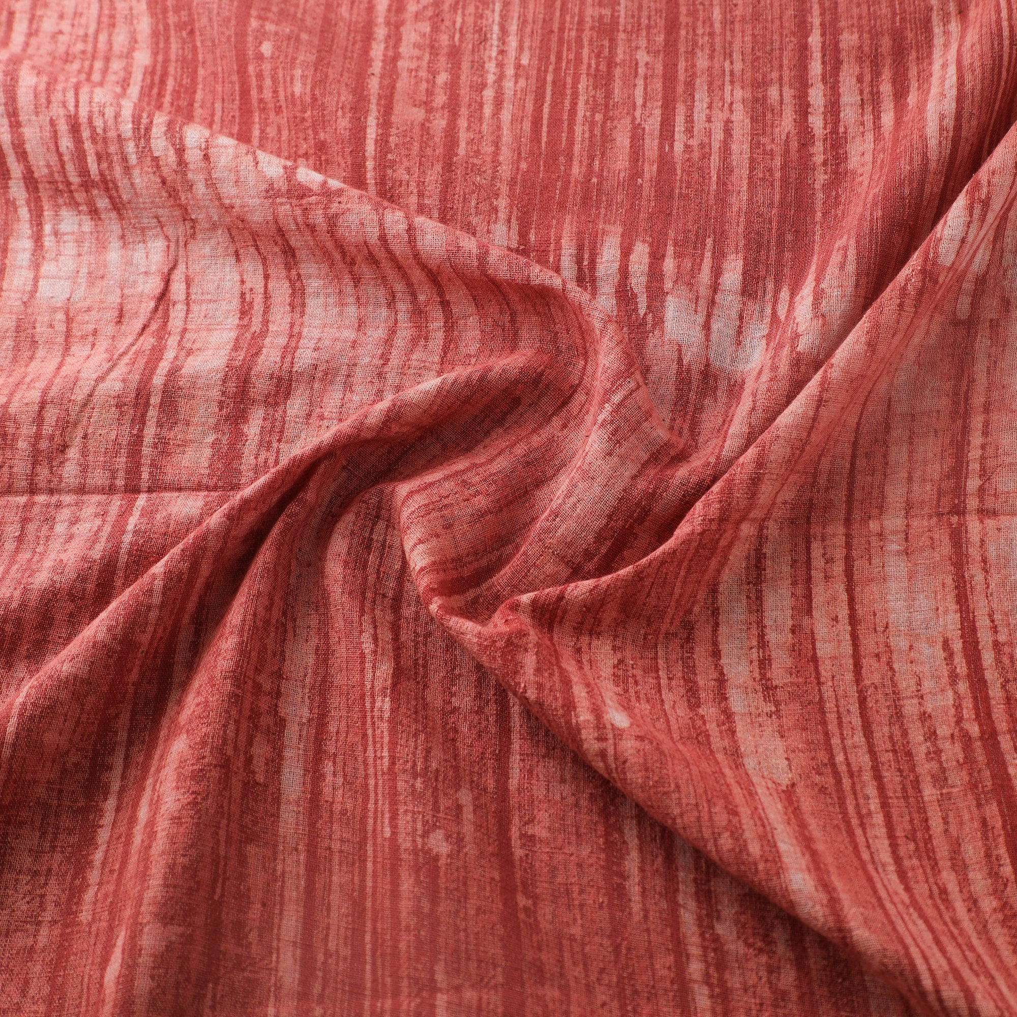 Red - Authentic Kutch Hand Block Batik Print Pure Handwoven Natural Dyed Kala Cotton Fabric 63 - Image 3