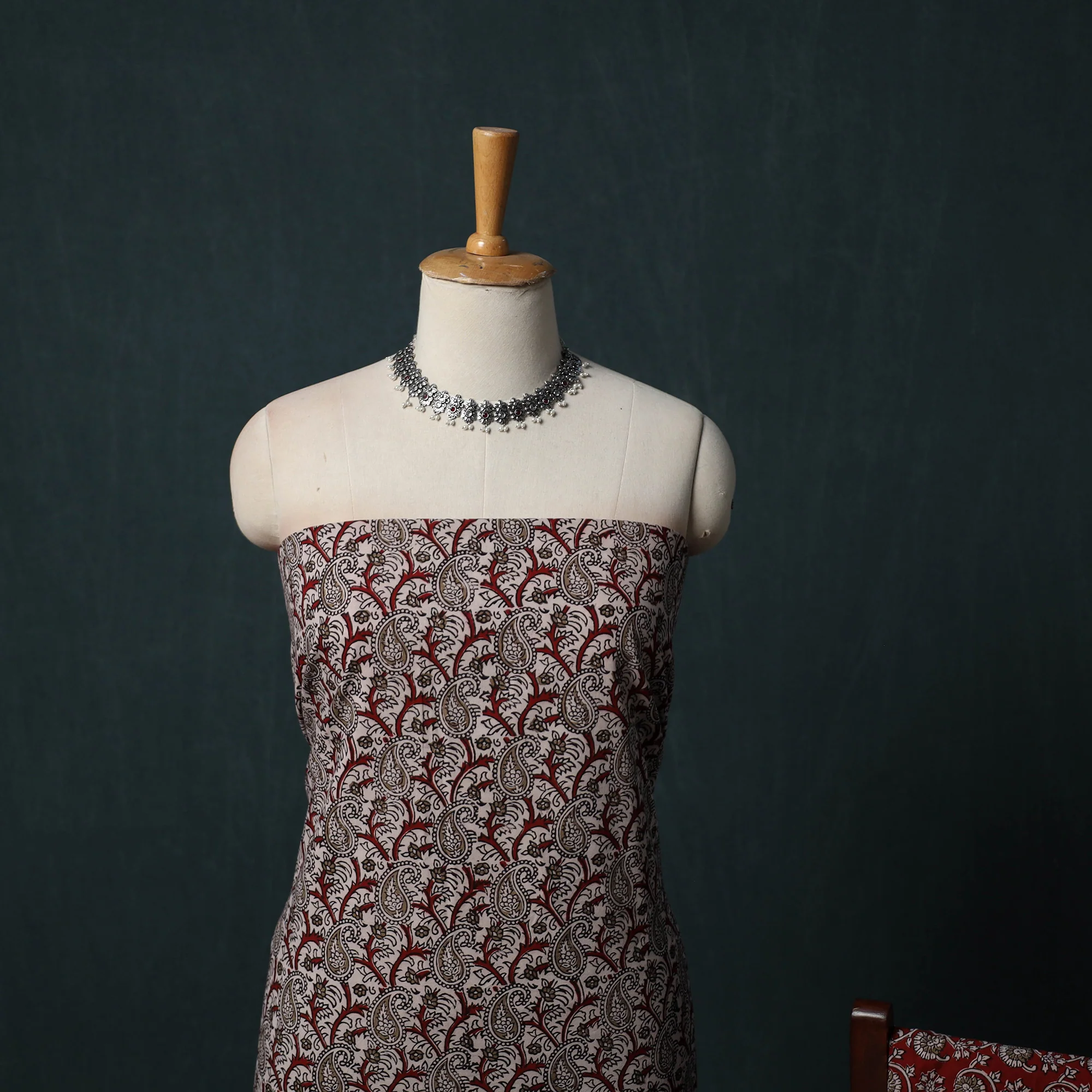 Bagh Hand Block Print Cotton 3pc Unstitched Dress Material Suit Set 11 - Image 3
