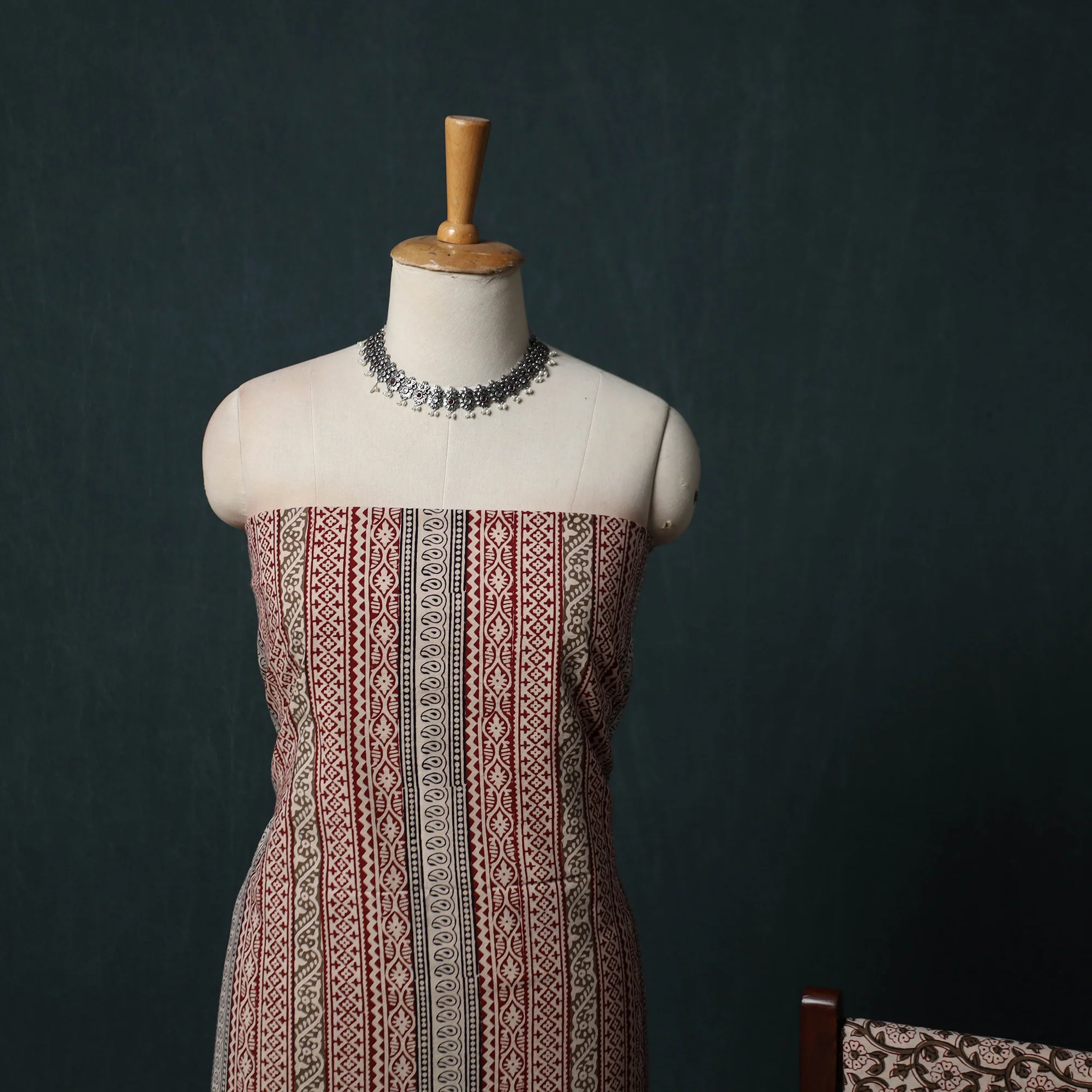 Bagh Hand Block Print Cotton 3pc Unstitched Dress Material Suit Set 30 - Image 3