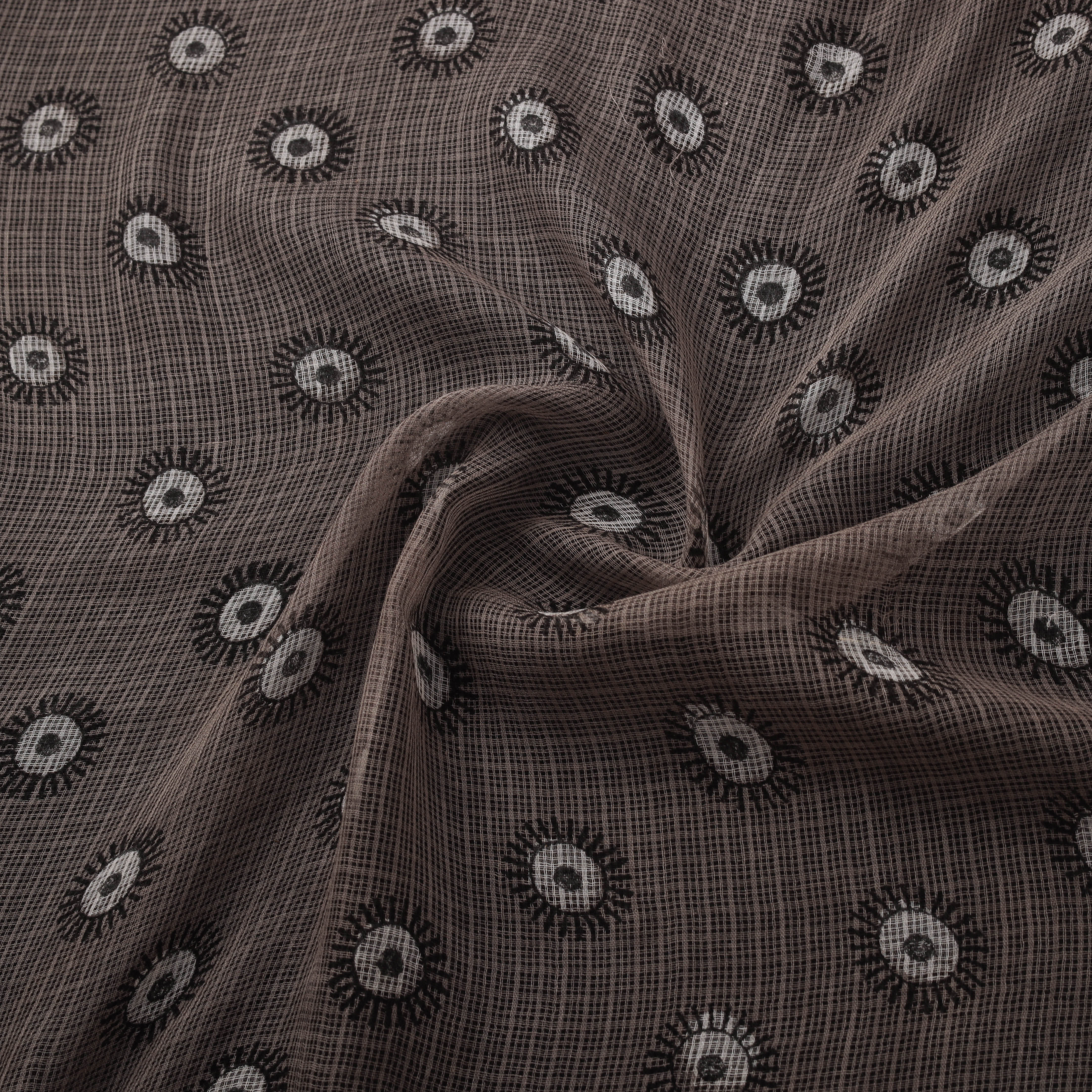 Bagru Kashish Dabu Hand Block Print Natural Dyed Kota Doria Cotton Fabric 04 - Image 3