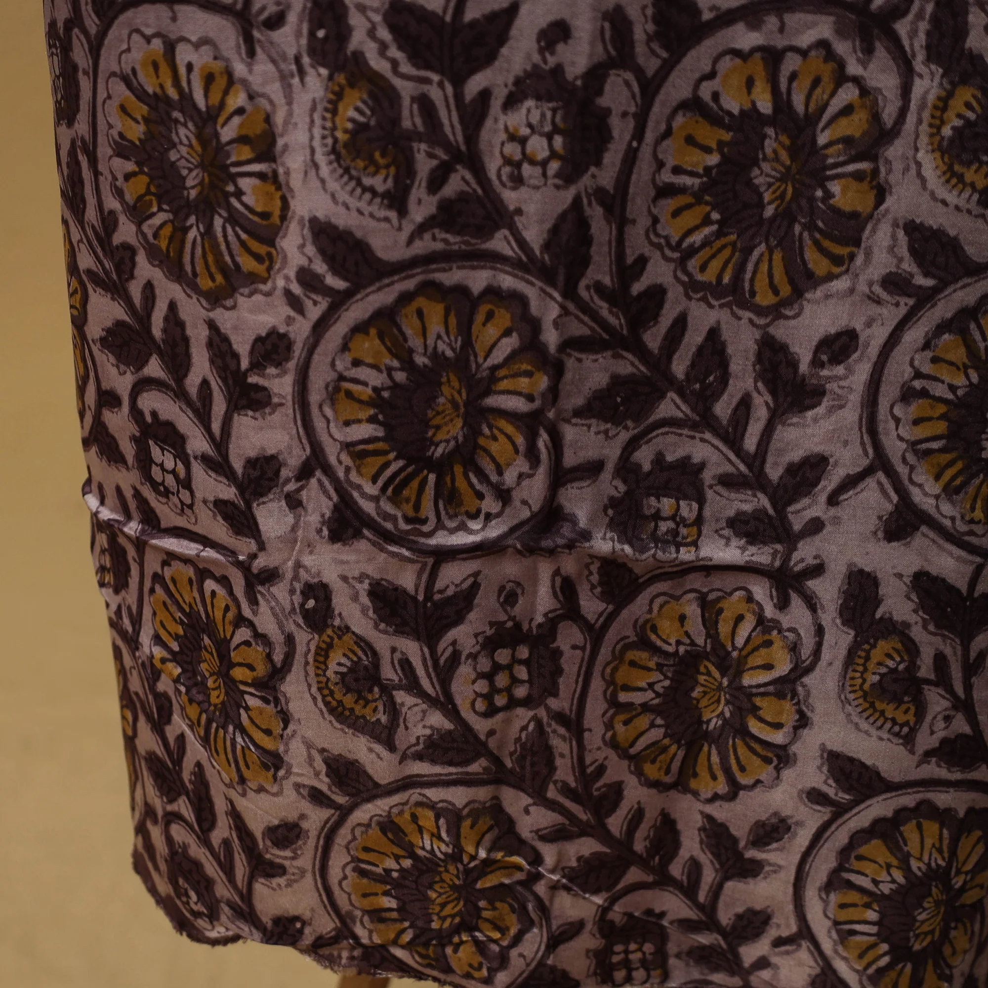 Bagru Hand Block Print Natural Dyed Modal Silk 2pc Unstitched Dress Material Kurta Set 17 - Image 5