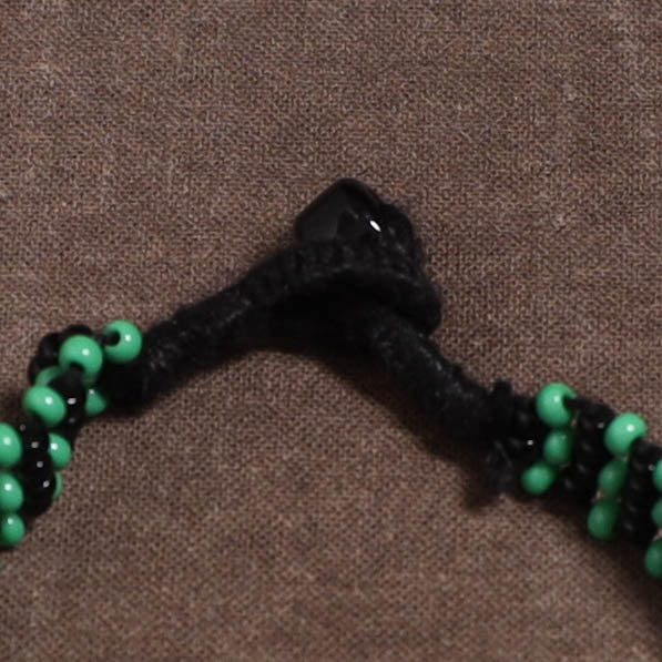 Green - Bead Work Handmade Baiga Tribal Bracelet 27 - Image 2