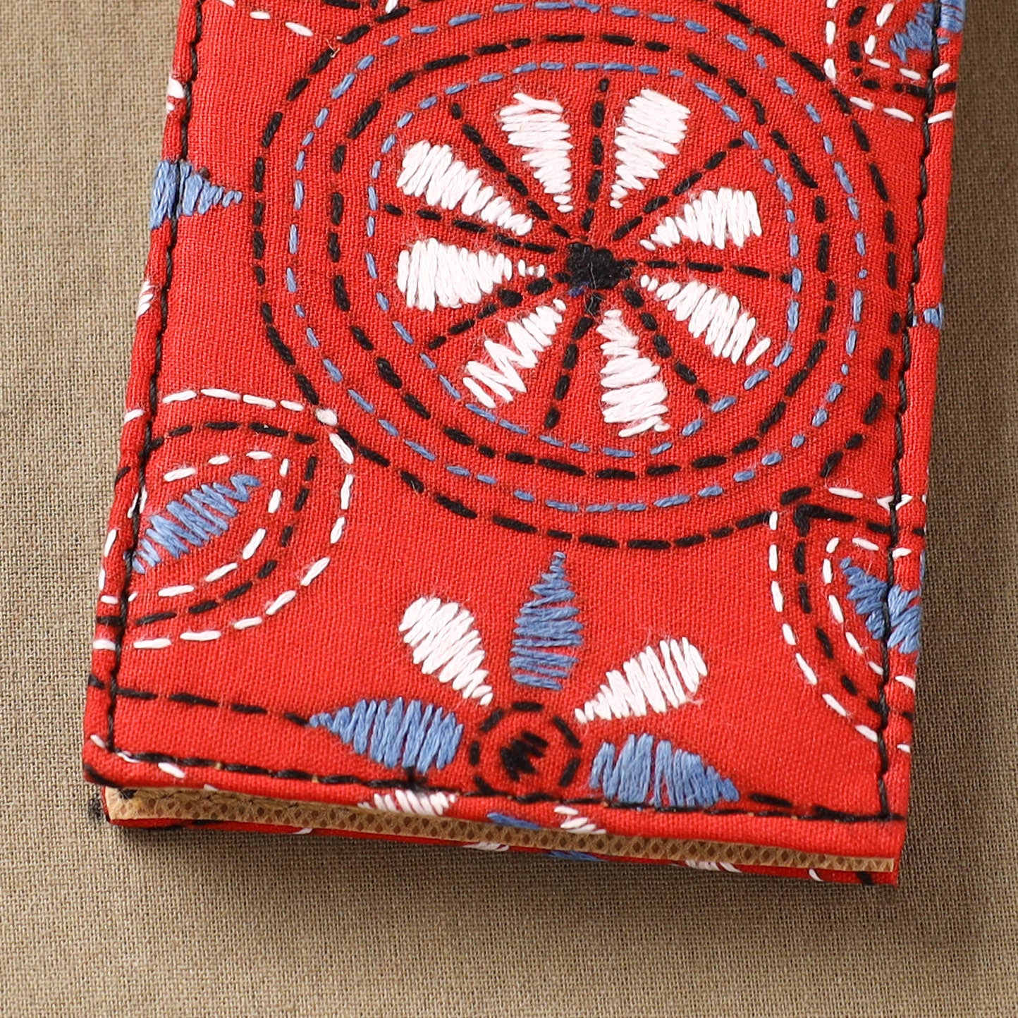 Bengal Kantha Work Handcrafted Notepad (4 x 3 in) 20 - Image 2