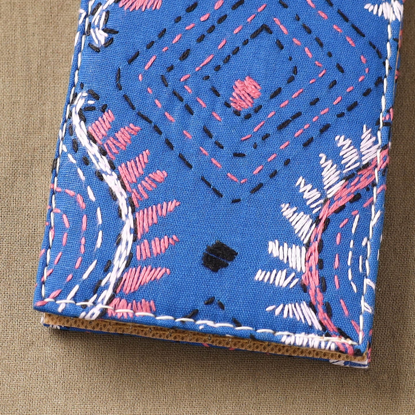 Bengal Kantha Work Handcrafted Notepad (4 x 3 in) 26 - Image 2
