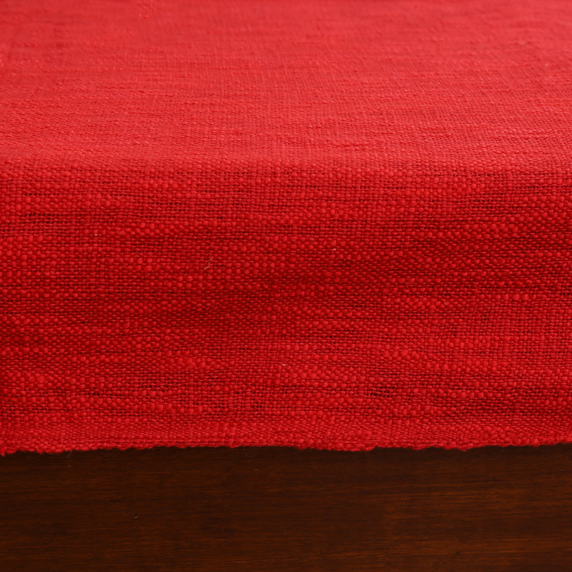 Red - Bijnor Pure Handloom Cotton Double Bed Sheet (108 x 90 in) 07 - Image 4
