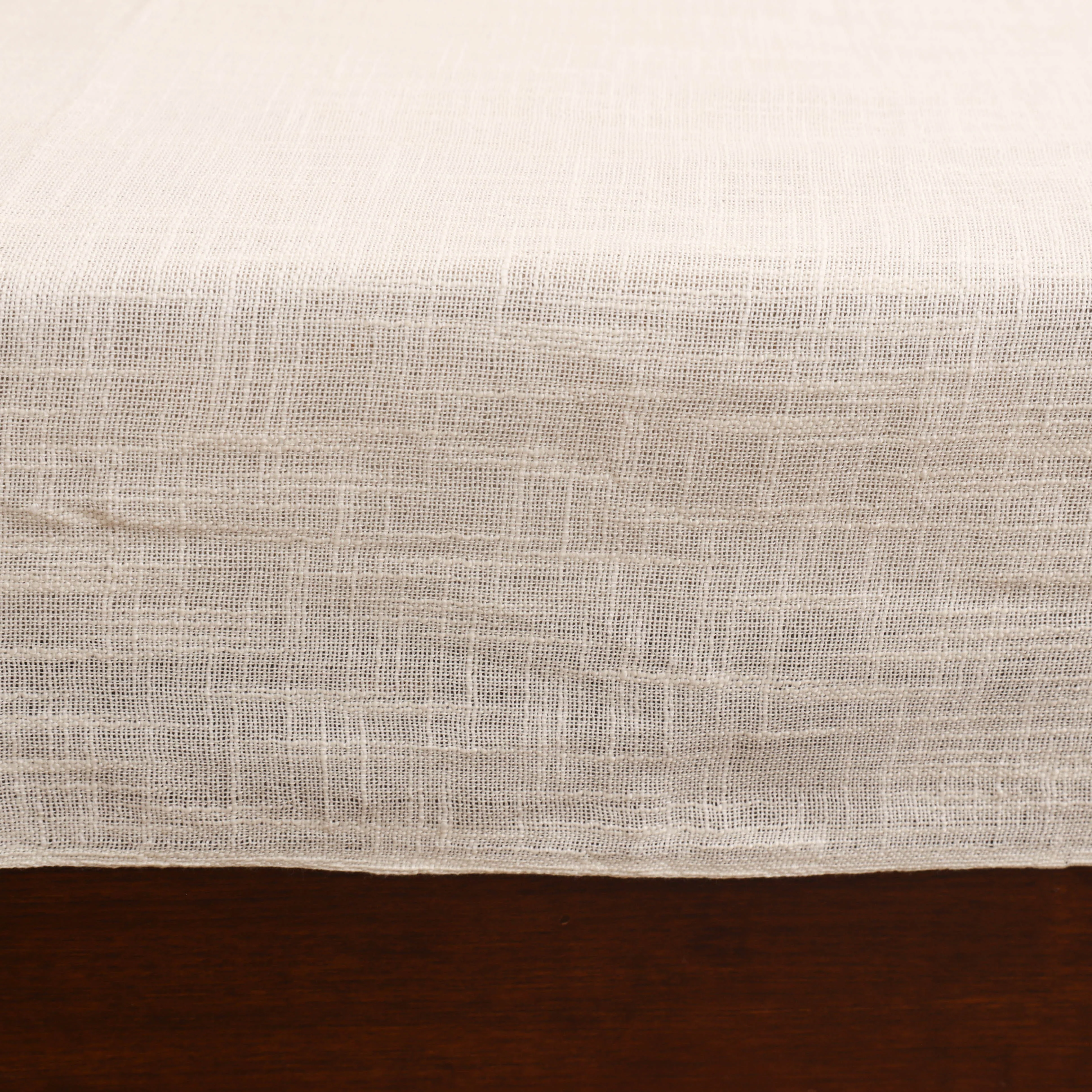 White - Bijnor Pure Handloom Cotton Double Bed Sheet (108 x 90 in) 32 - Image 4