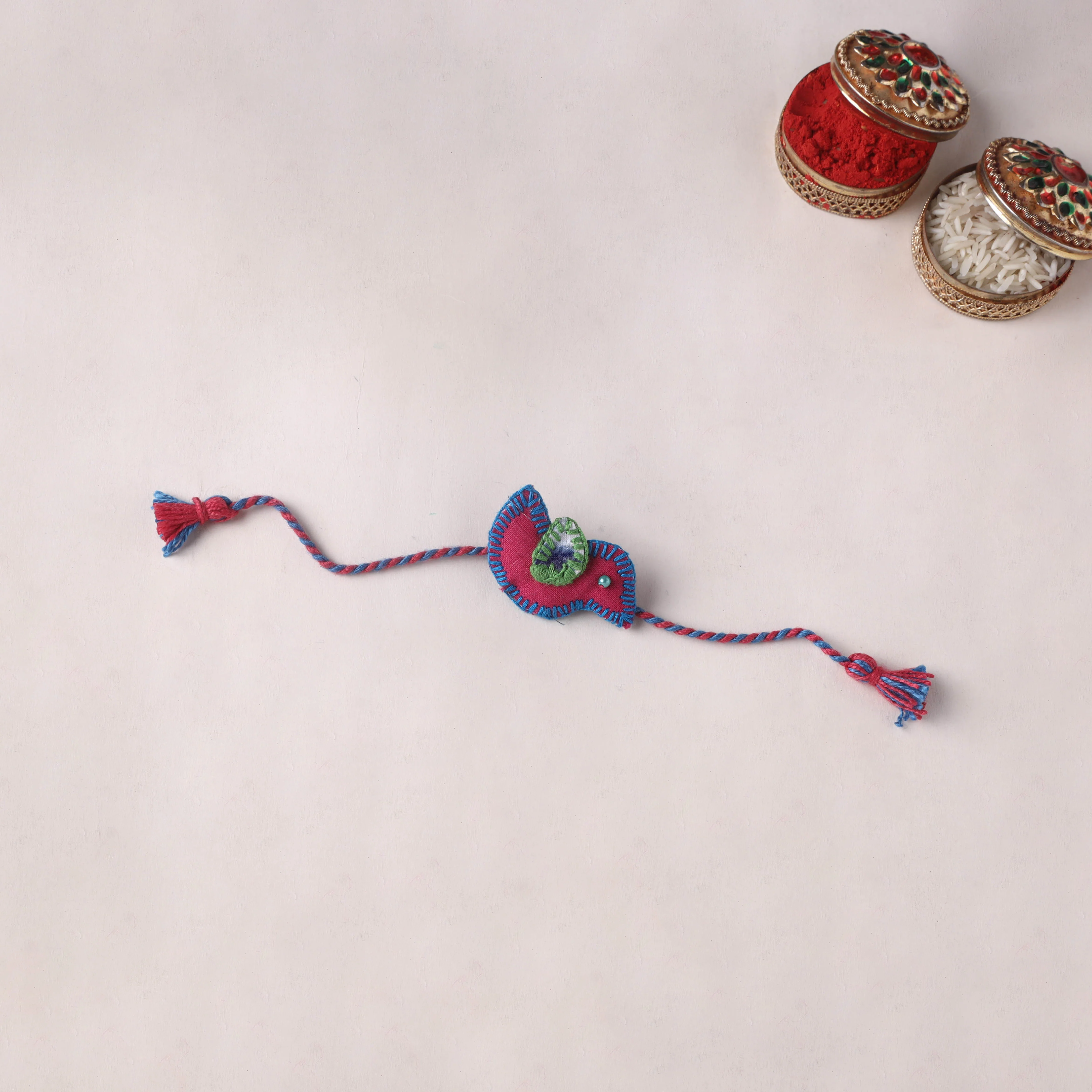Bird - Handmade Threadwork Kids Rakhi (Assorted) 07