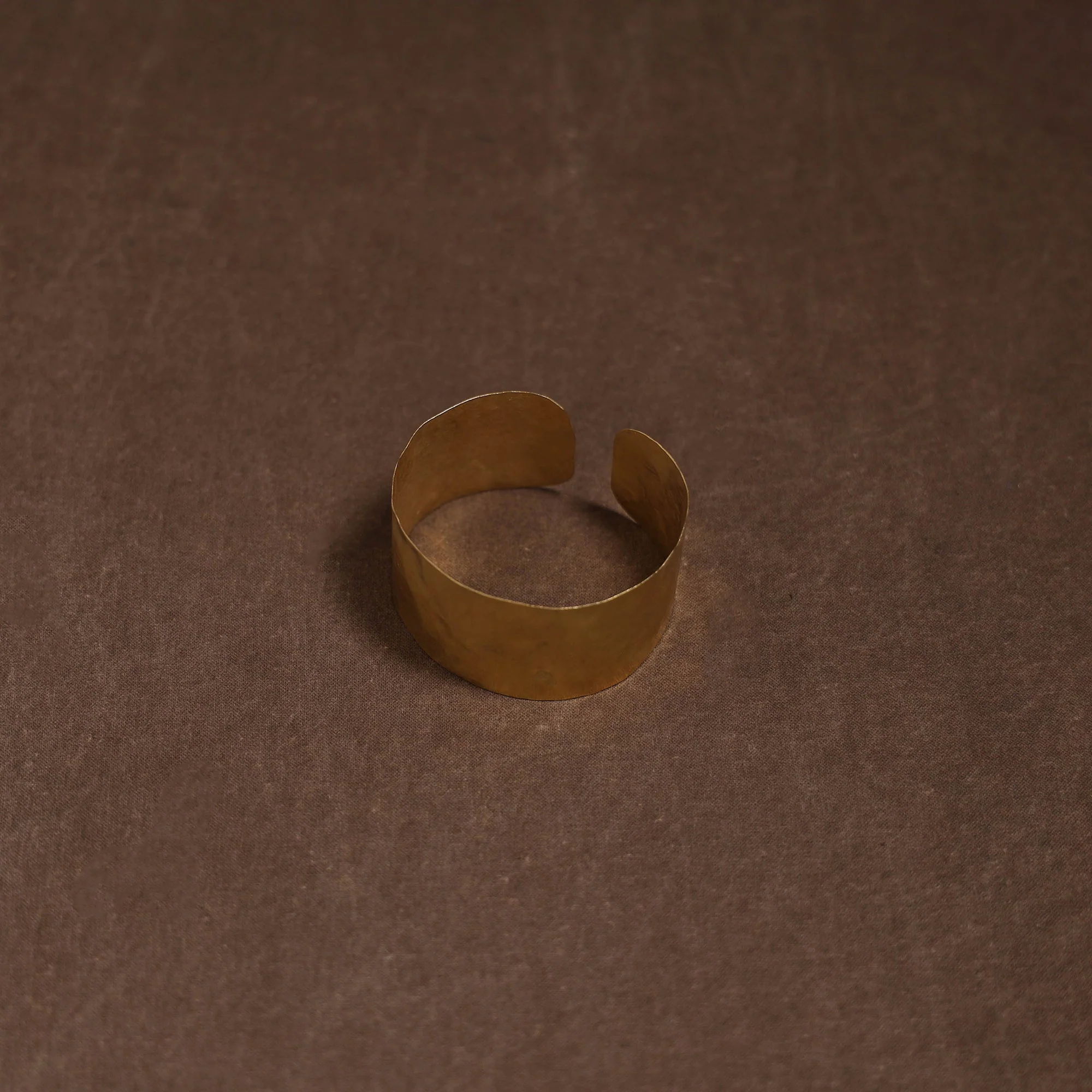 Yellow - Brass Metal Handcrafted Cuff Bracelet (Adjustable) 75