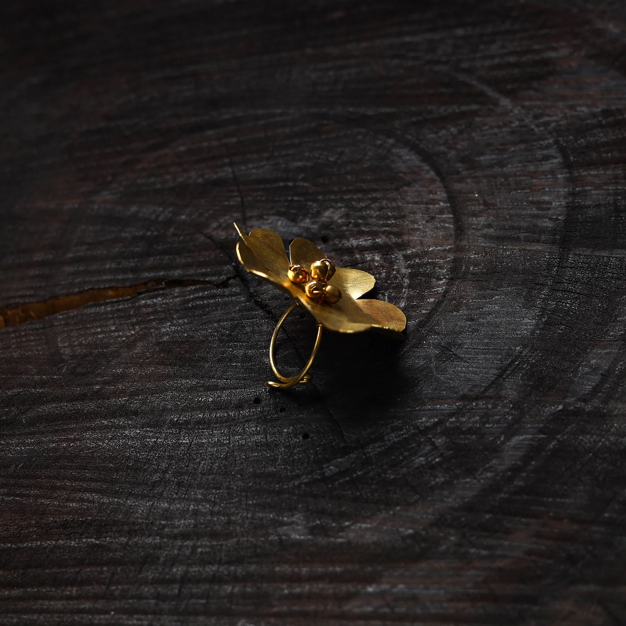 Yellow - Brass Metal Handcrafted Ring 02 - Image 2