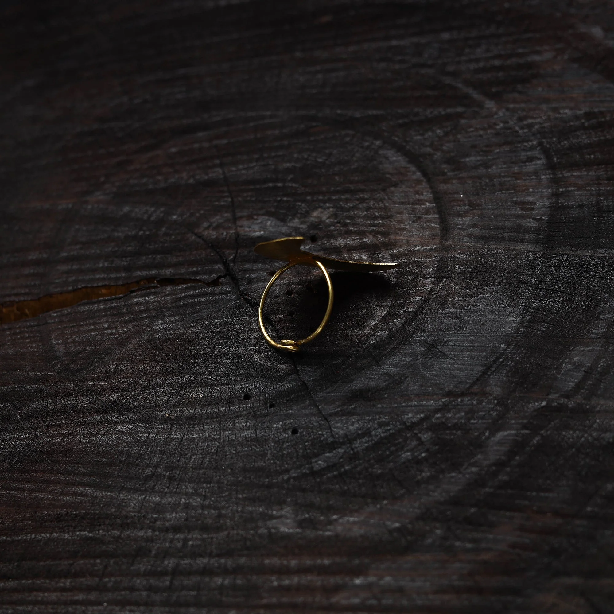 Yellow - Brass Metal Handcrafted Ring 05 - Image 2
