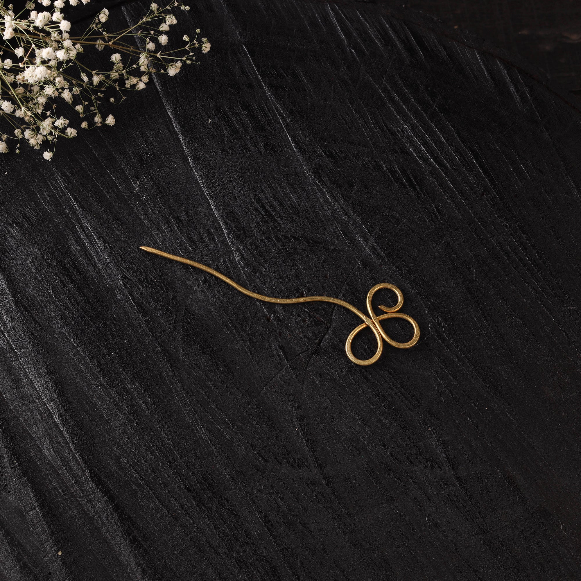 Yellow - Brass Metal Handcrafted Juda Pin 02