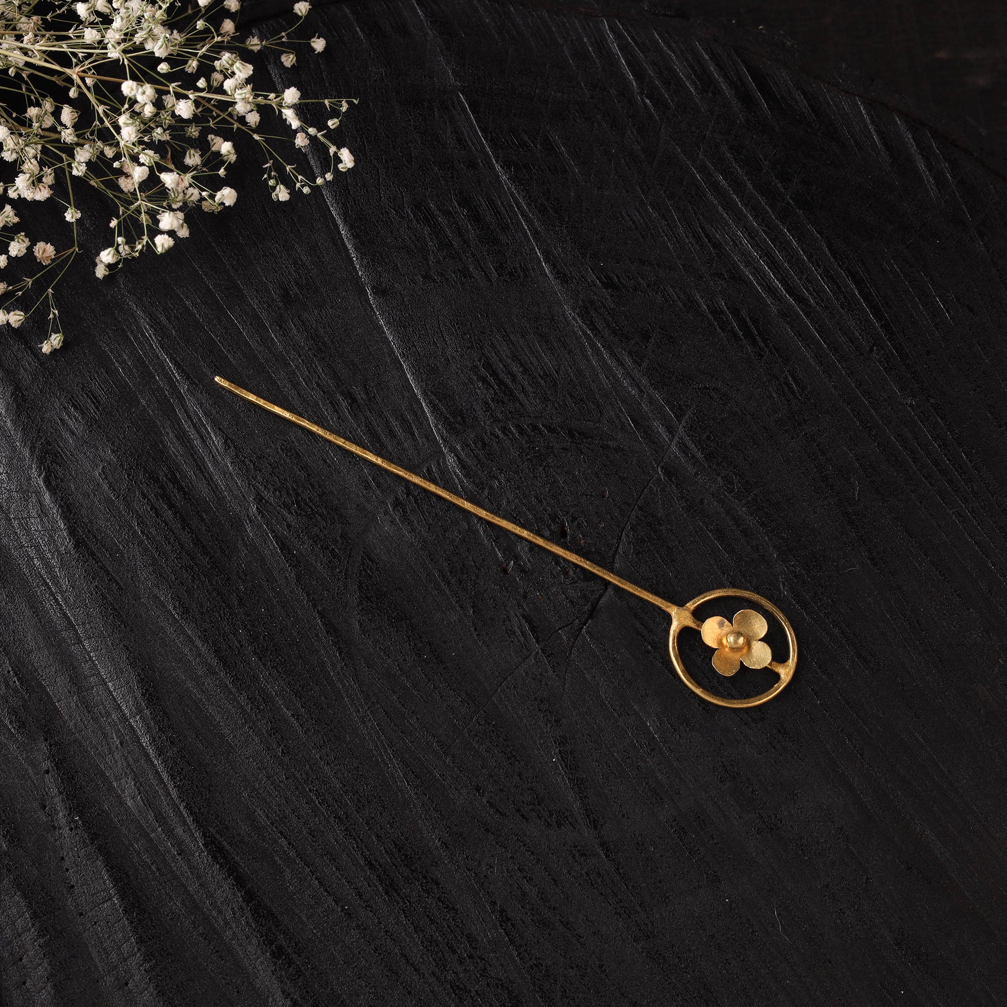 Yellow - Brass Metal Handcrafted Juda Pin 07
