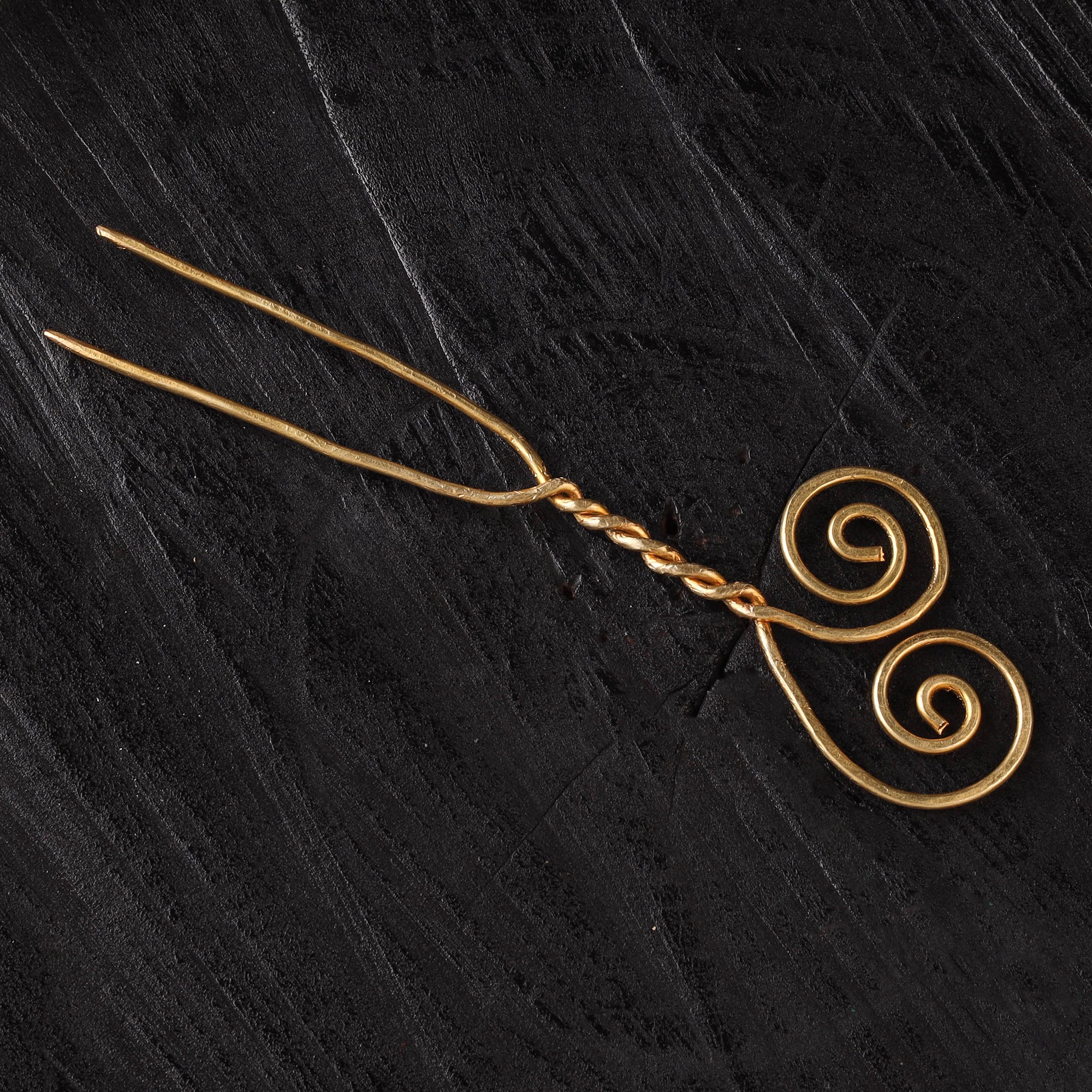 Yellow - Brass Metal Handcrafted Juda Pin 08 - Image 2