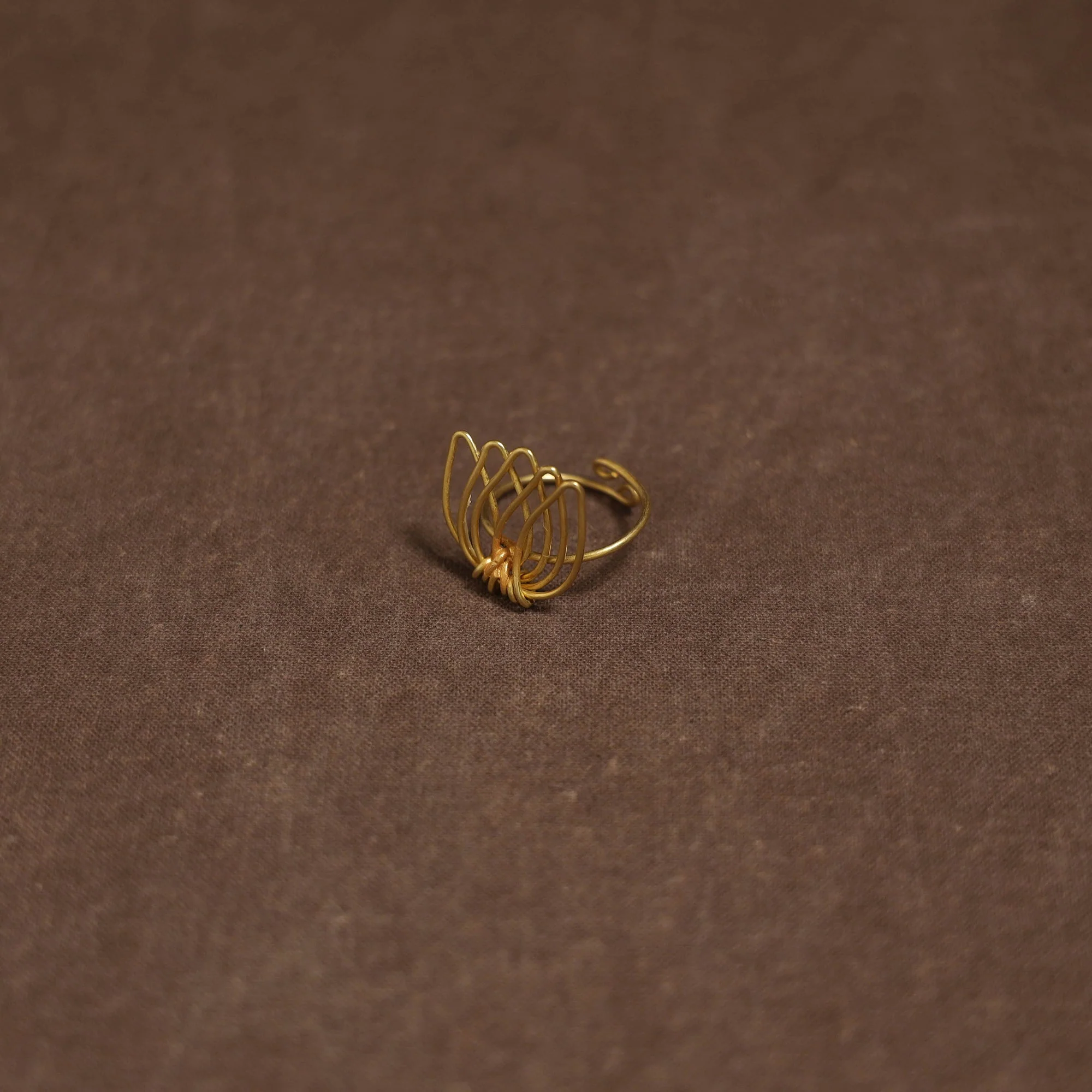 Yellow - Brass Metal Handcrafted Ring 09