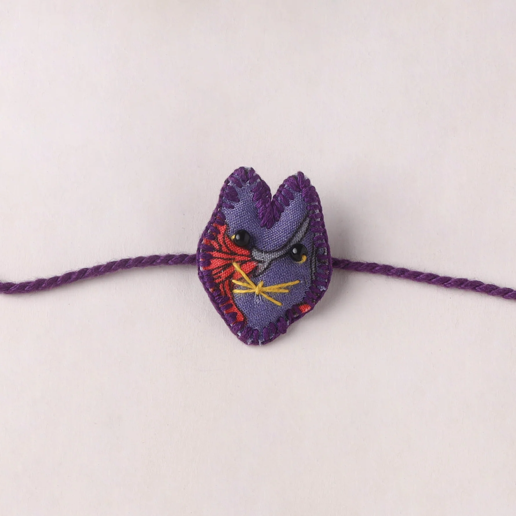 Cat - Handmade Threadwork Kids Rakhi (Assorted) 15 - Image 2