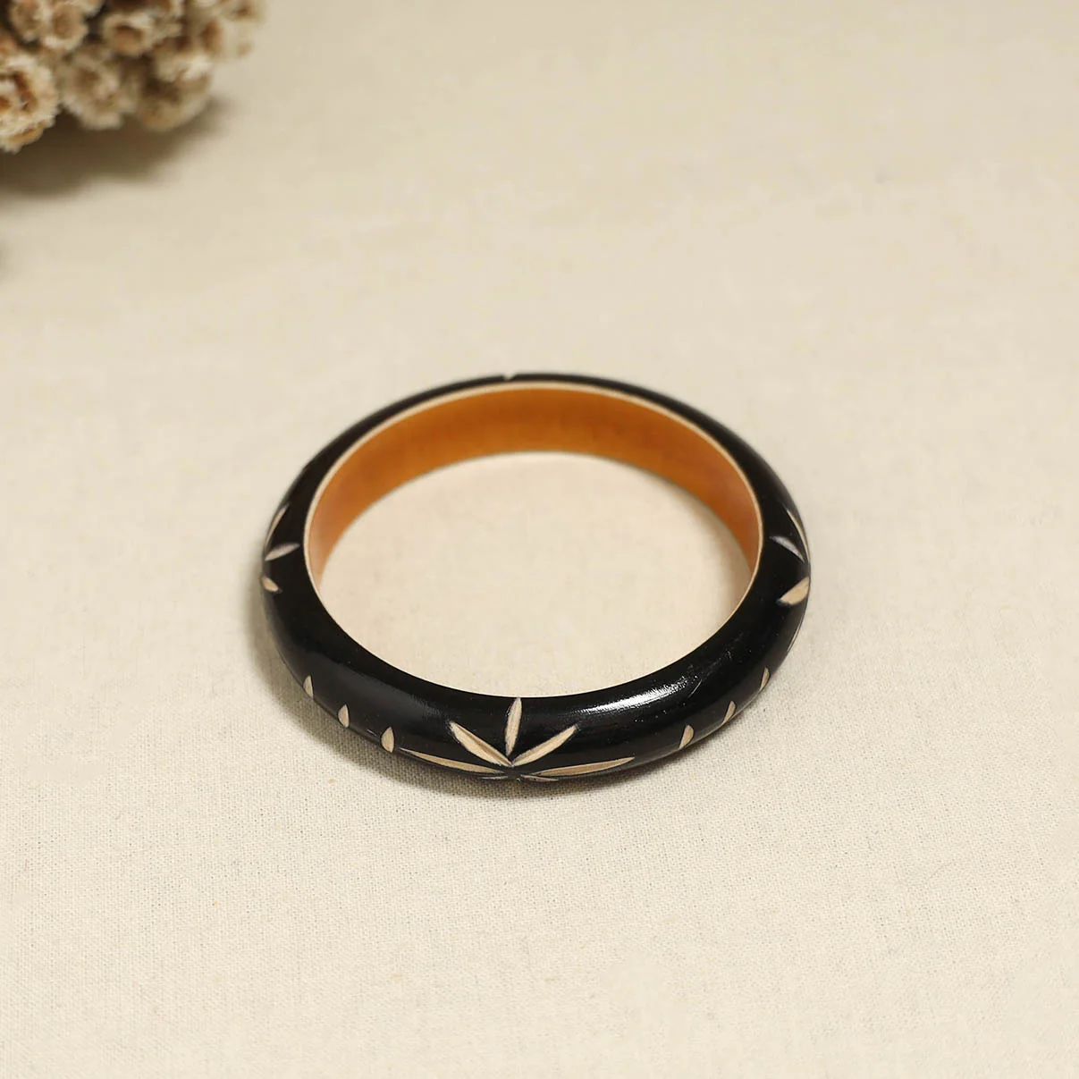 Black - Channapatna Handcrafted Wooden Bangle (Size - 2-6) 67 - Image 2