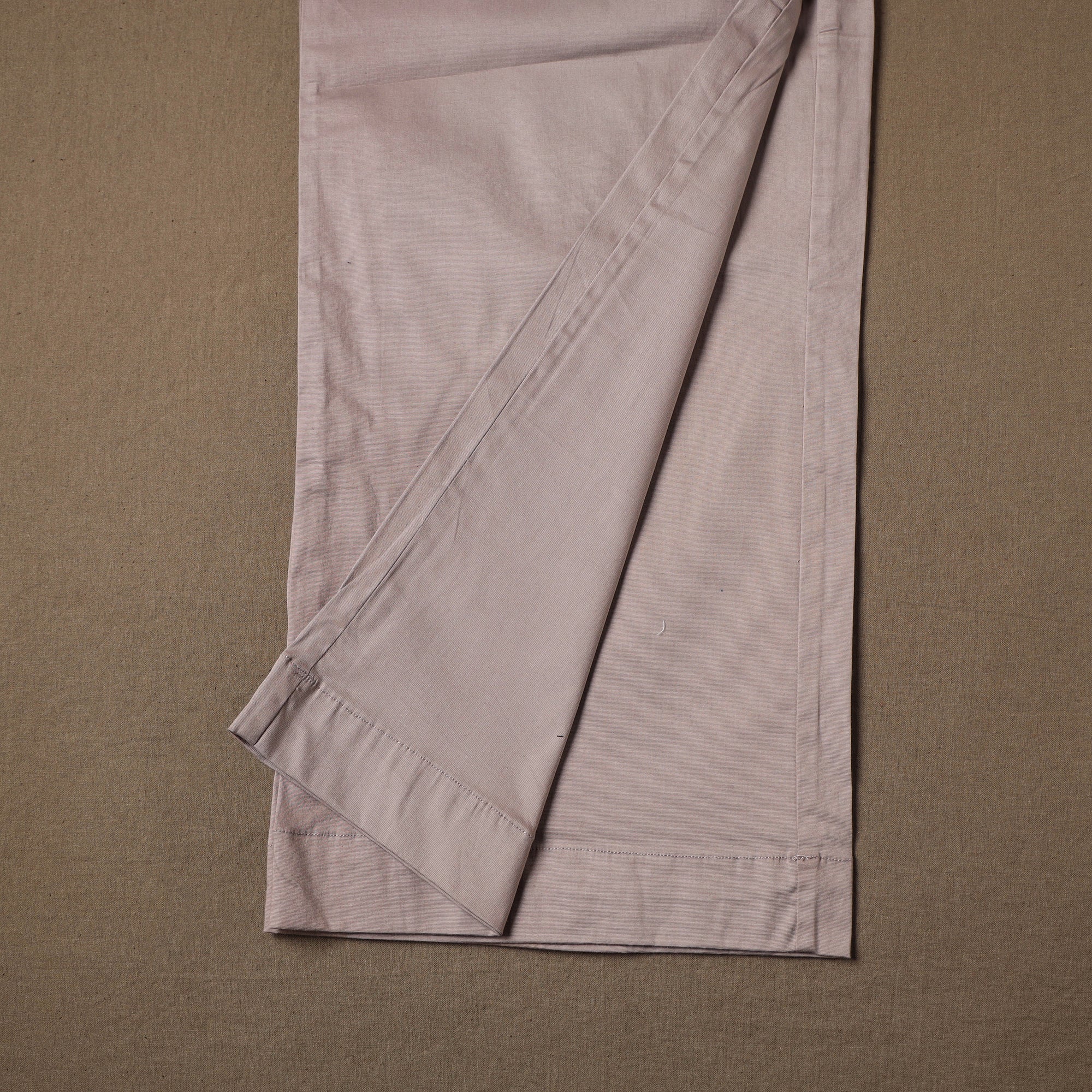 Beige - Cotton Lycra Elasticated Plain Pant for Women 05 - Image 3