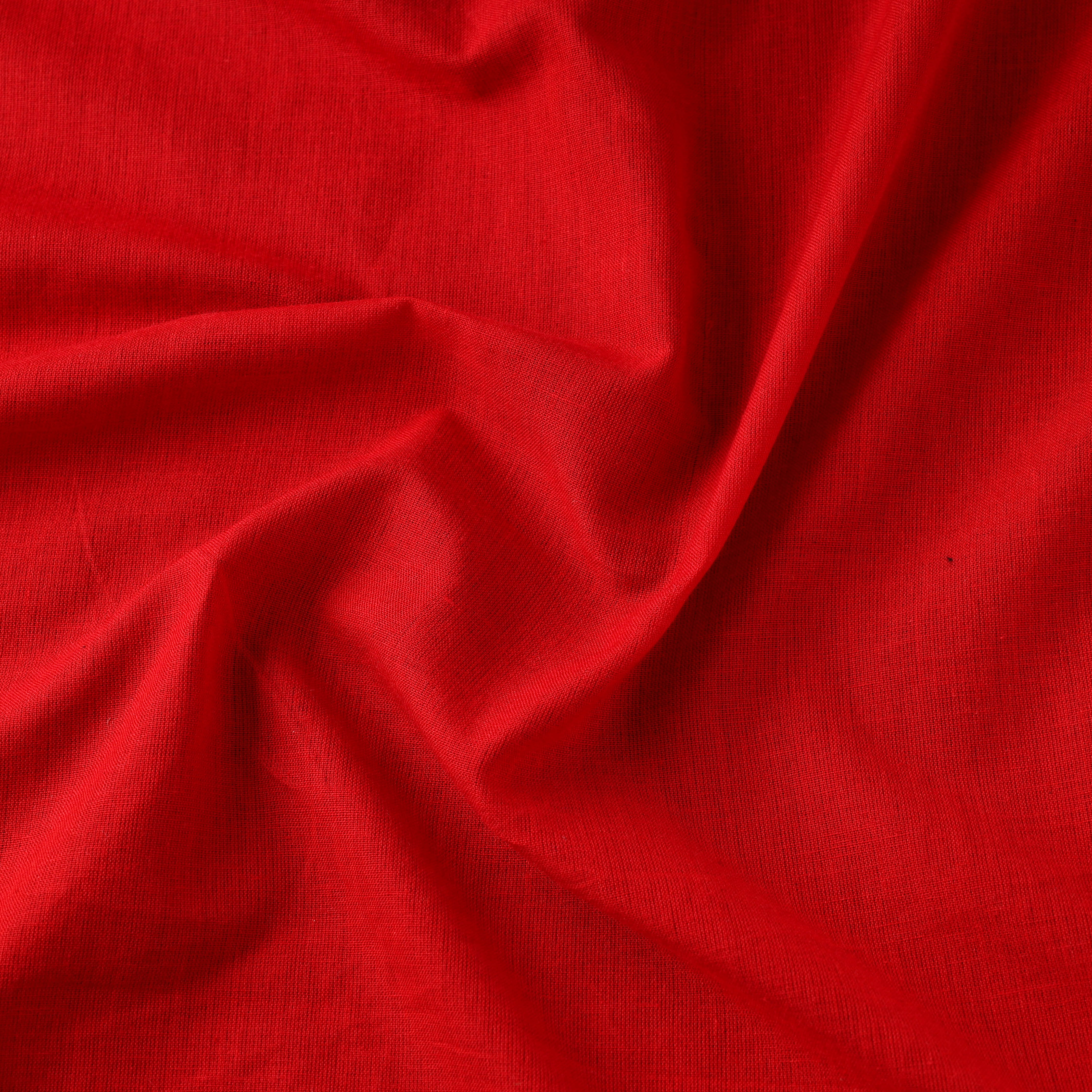 Red - Cotton Plain Fabric 15 - Image 3