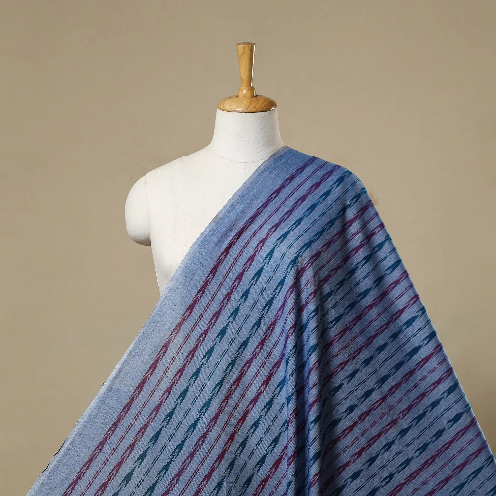 Blue - Cotton Sambalpuri Ikat Fabric 27