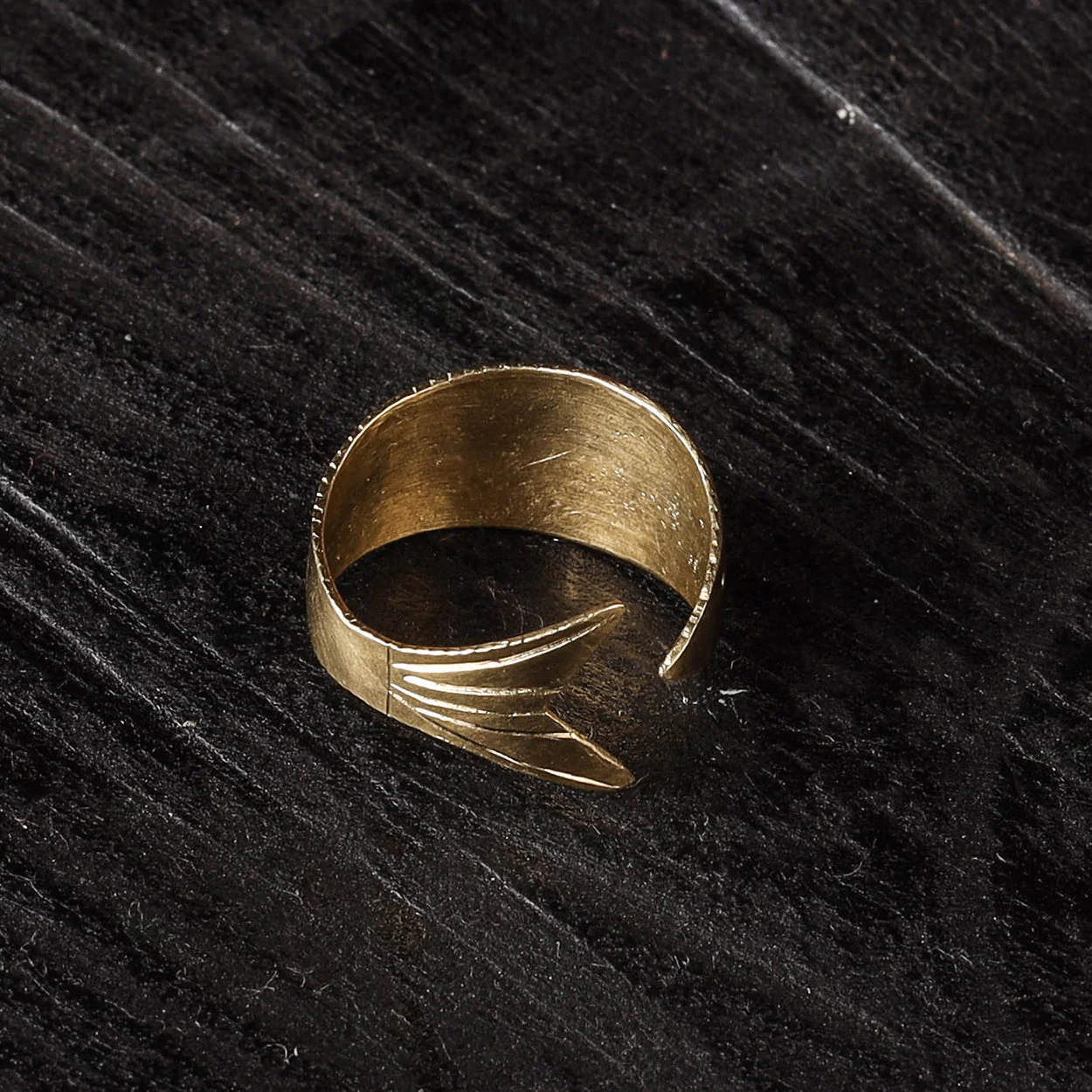 Yellow - Dokra Brass Handcrafted Ring (Adjustable) 15 - Image 2