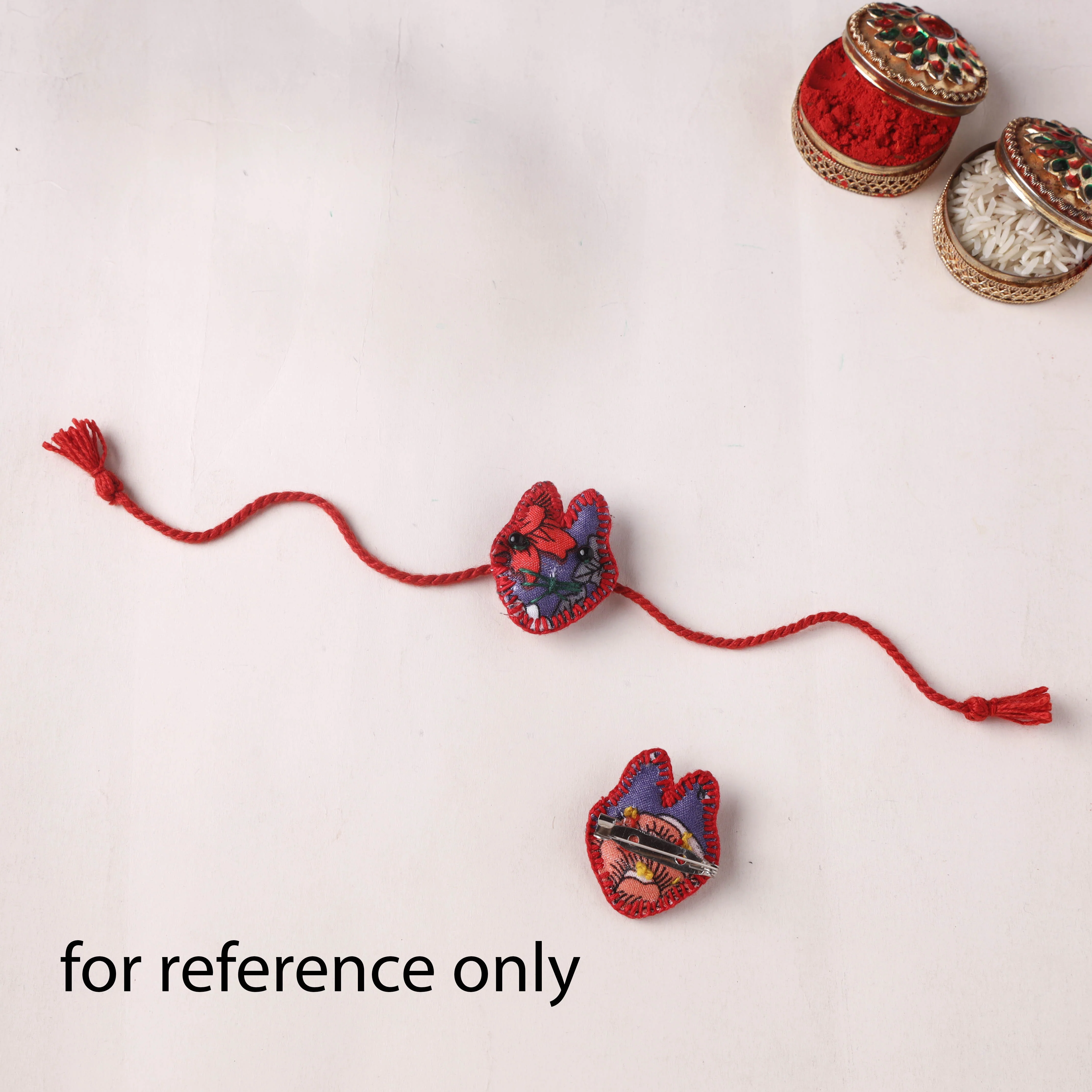 Fish - Handmade Threadwork Kids Rakhi (Assorted) 23 - Image 3