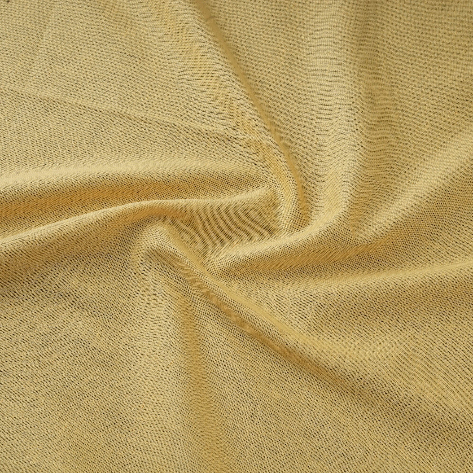 Yellow - Flex Cotton Prewashed Plain Fabric 11 - Image 3