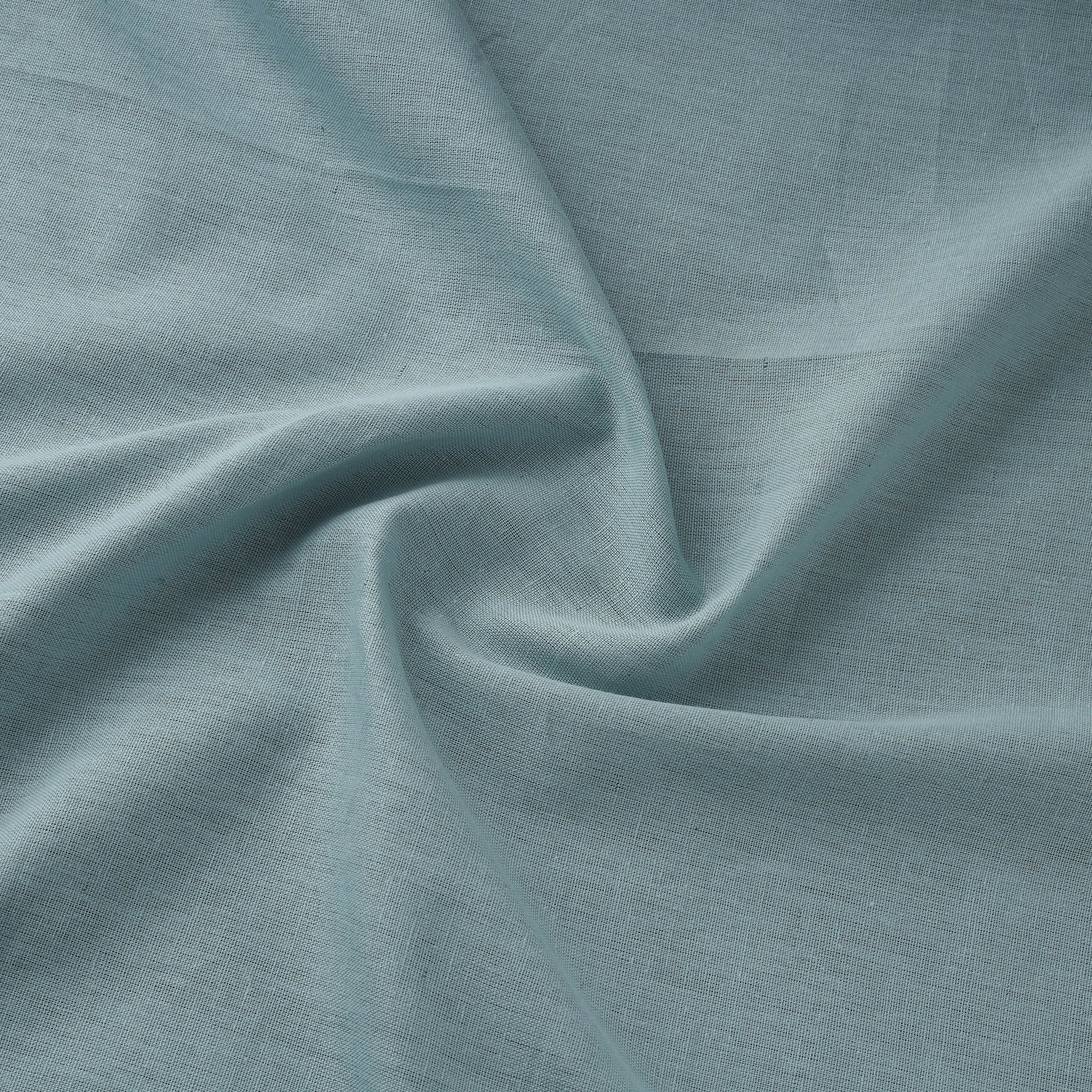 Blue - Flex Cotton Prewashed Plain Fabric 12 - Image 3